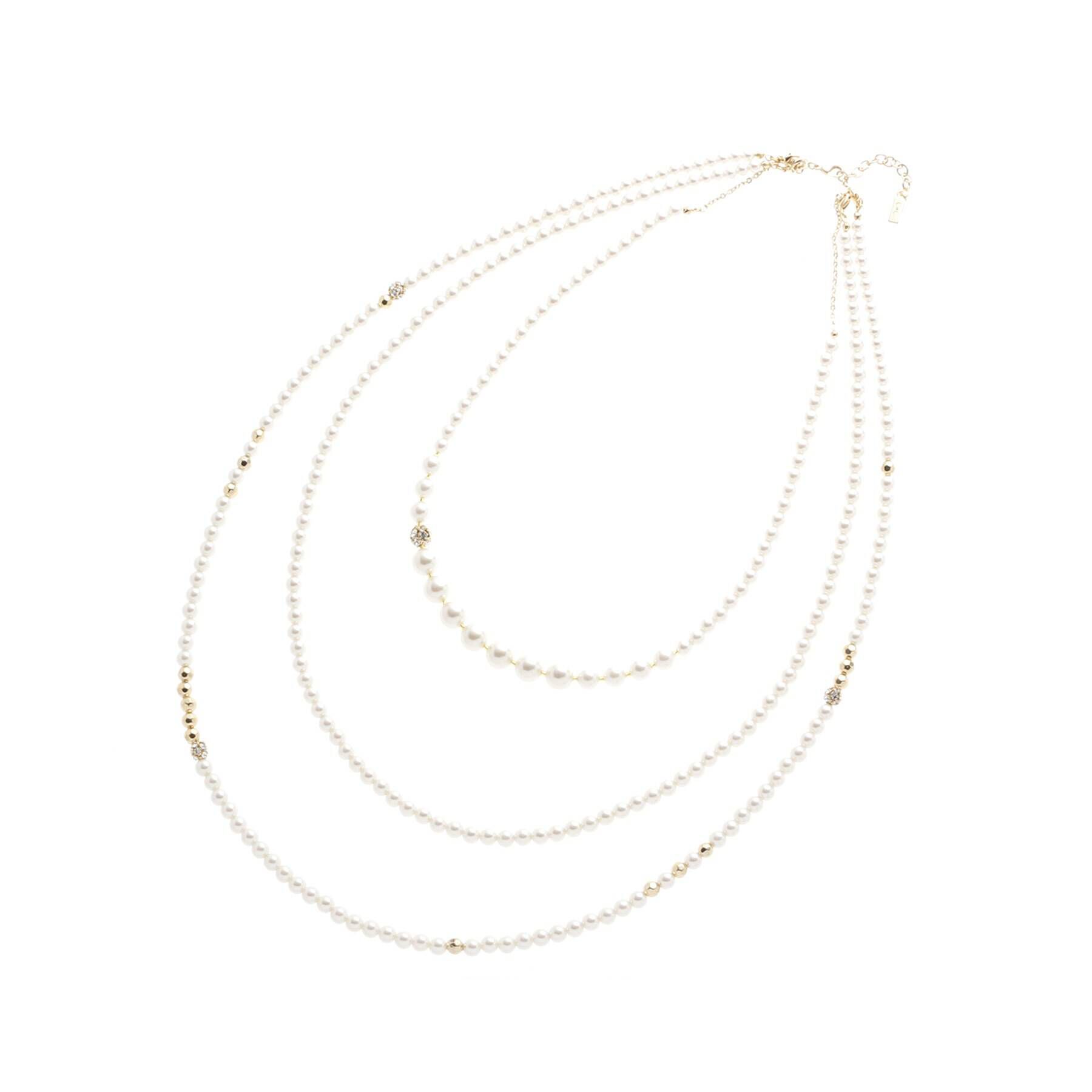 COUP DE CHANCE「ランダムパール三連ネックレス」|ネックレス|