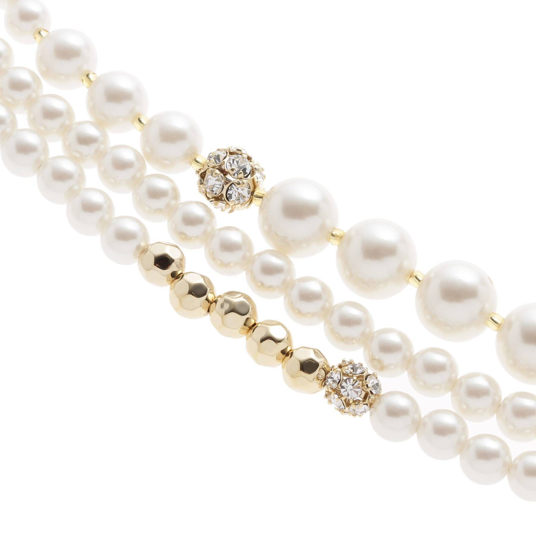 COUP DE CHANCE「ランダムパール三連ネックレス」|ネックレス|