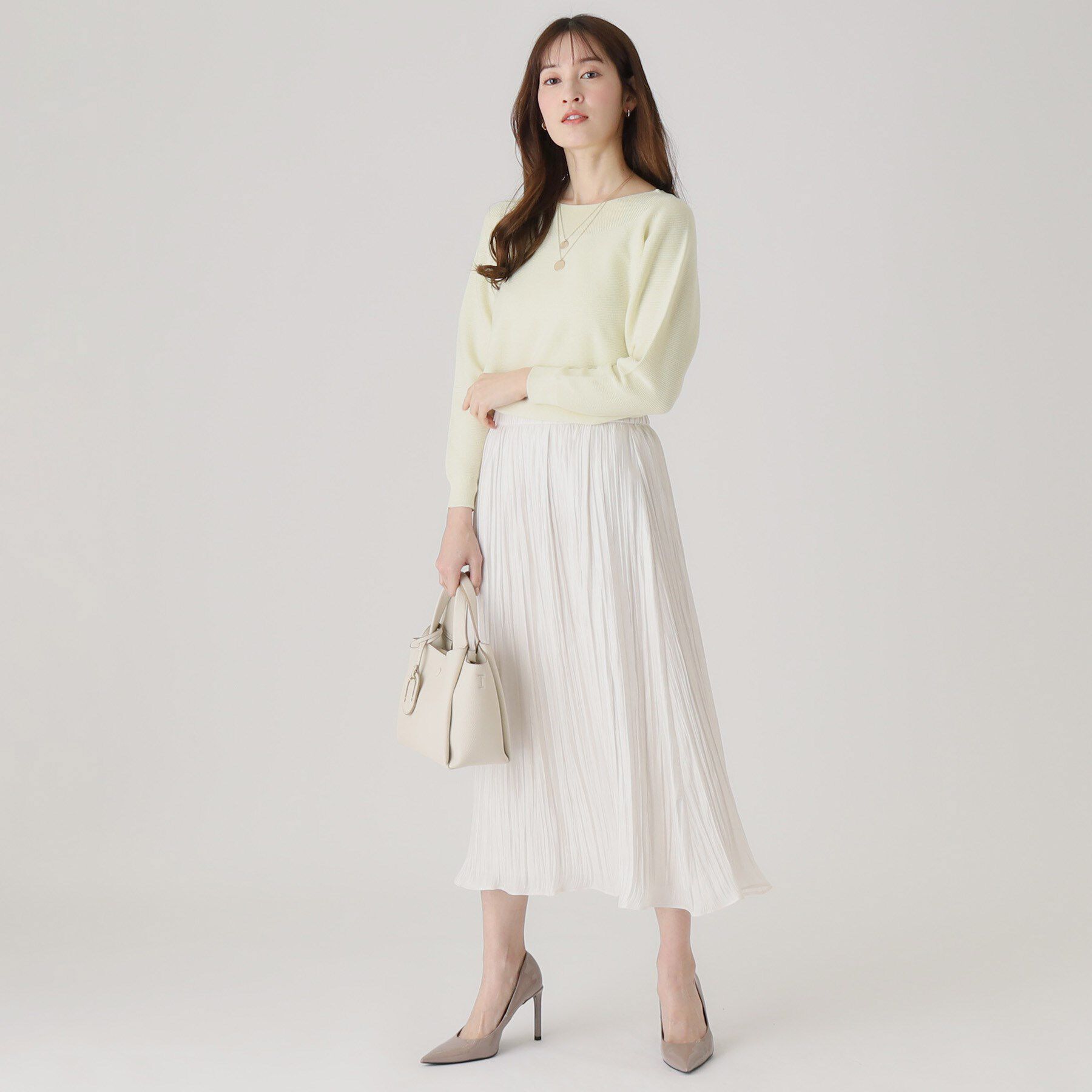 COUP DE CHANCE「【洗える／日本製／ウエストゴム】ランダムプリーツスカート」|スカート|