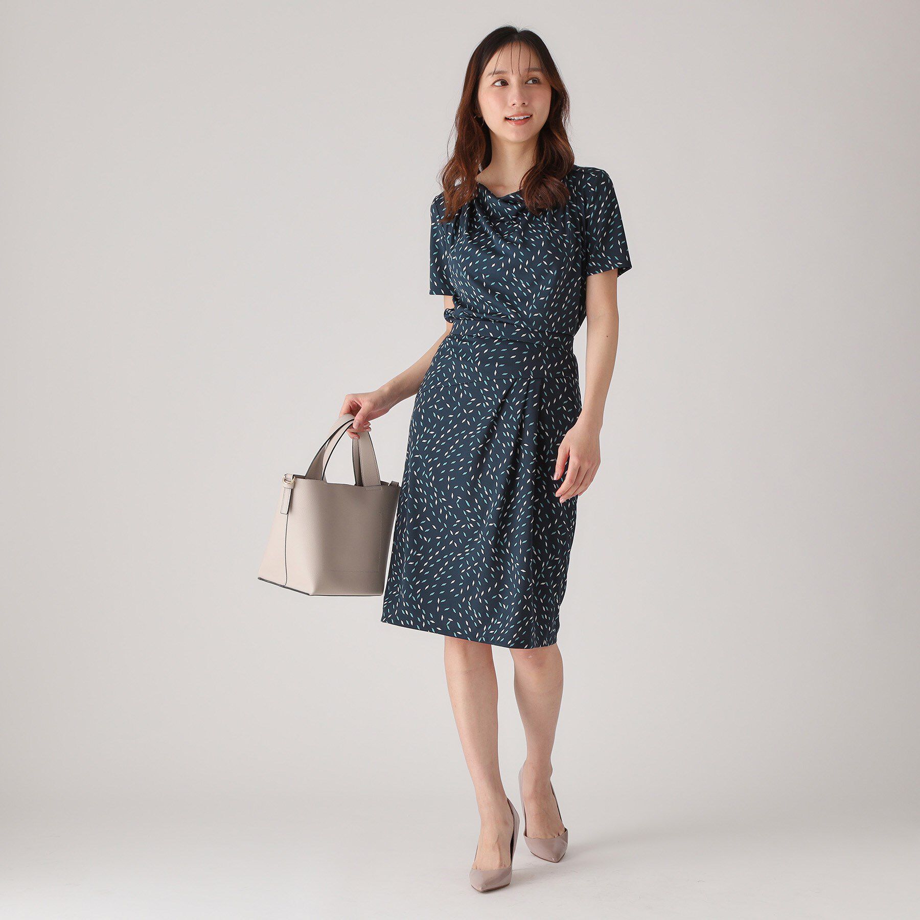 COUP DE CHANCE「【洗える／日本製】ジオメトリック柄タイトスカート」|スカート|