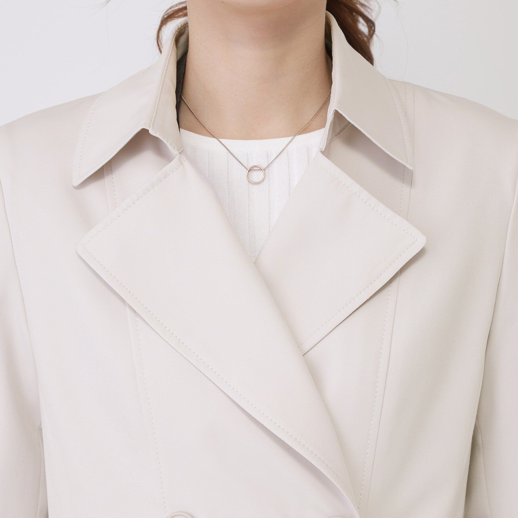 COUP DE CHANCE「【撥水／細見えシルエット】きれいめトレンチコート」|トレンチコート|