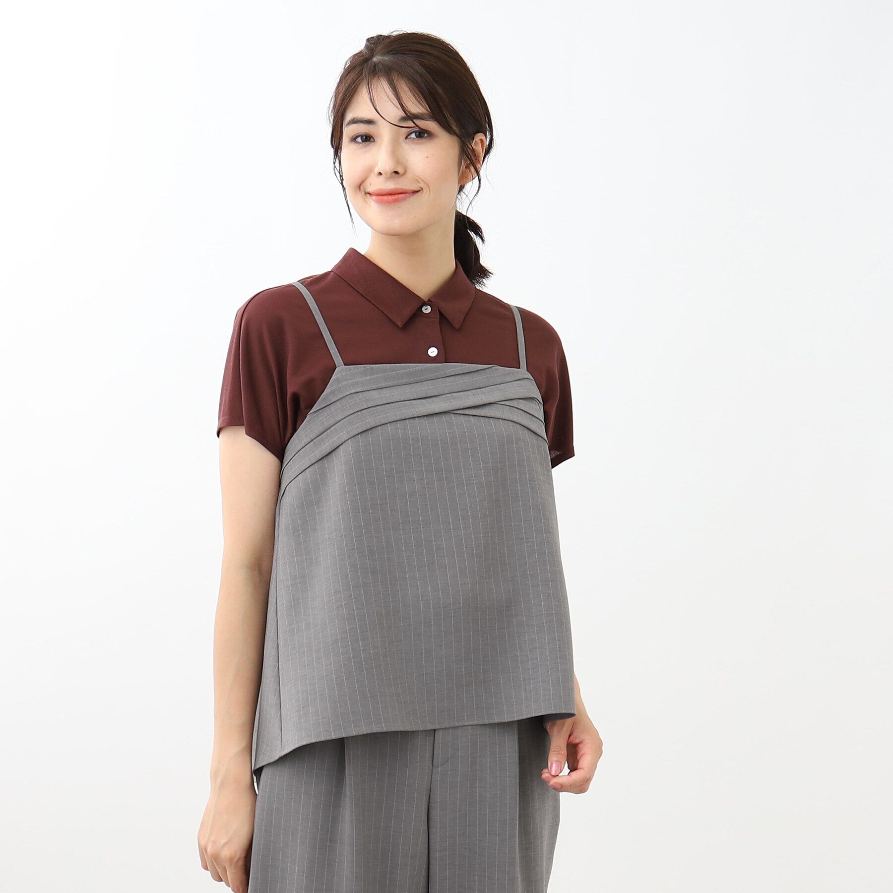 Reflect「【マシンウォッシュ／セットアップ可能】キャミソールデザインベスト」|キャミソール|