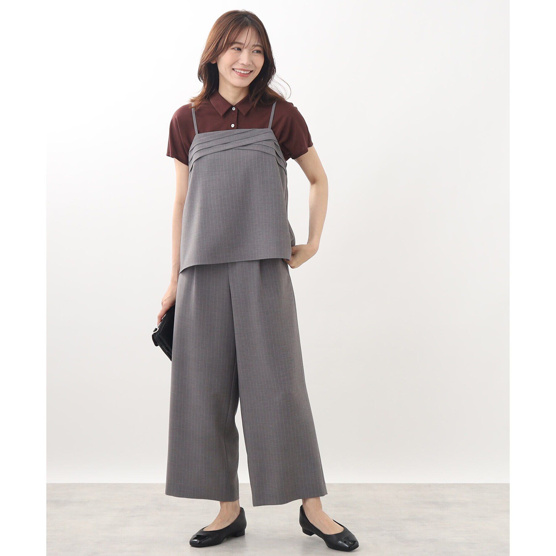 Reflect「【マシンウォッシュ／セットアップ可能】キャミソールデザインベスト」|キャミソール|