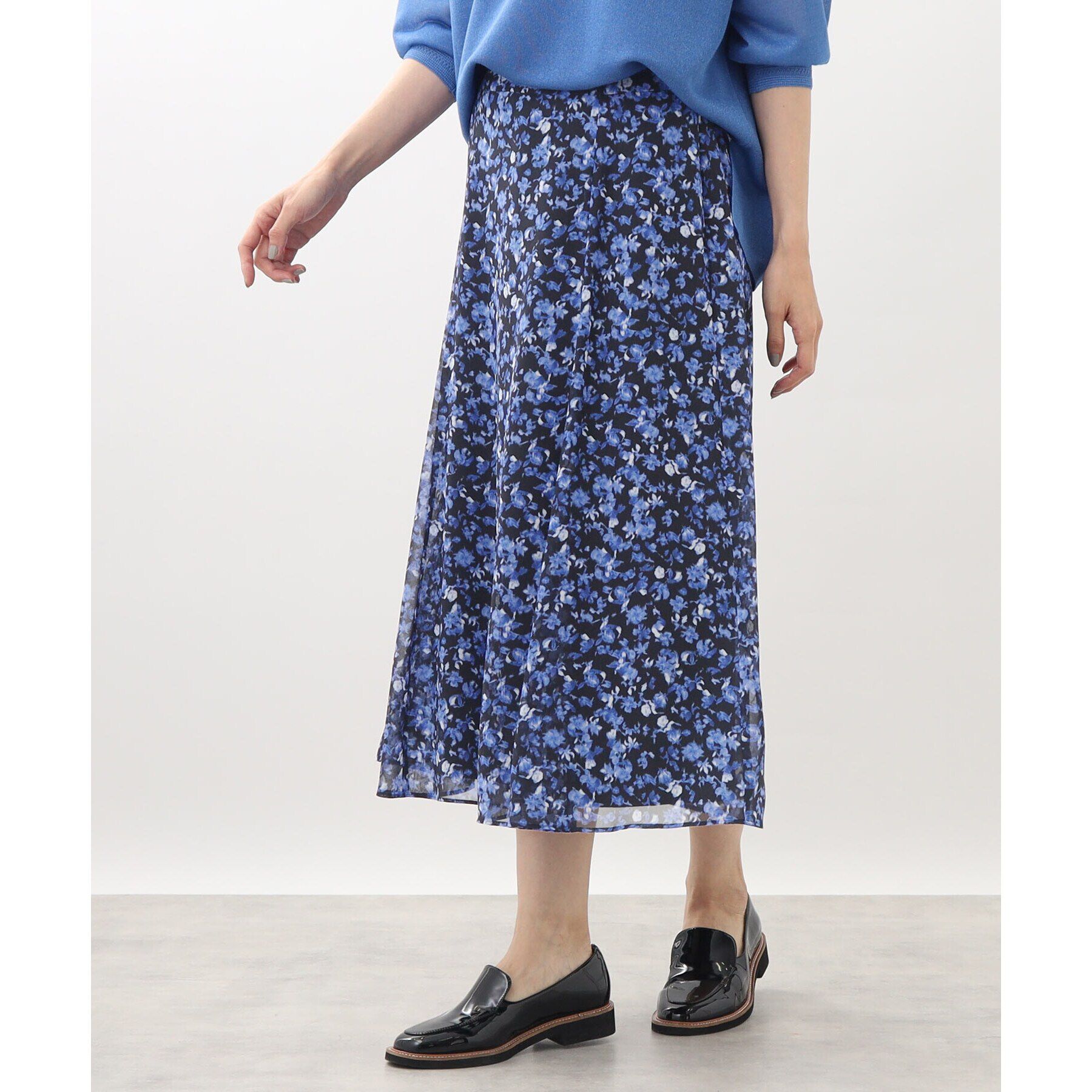 Reflect「【WEB限定カラーあり／マシンウォッシュ／セットアップ可能】フラワープリントスカート」|スカート|