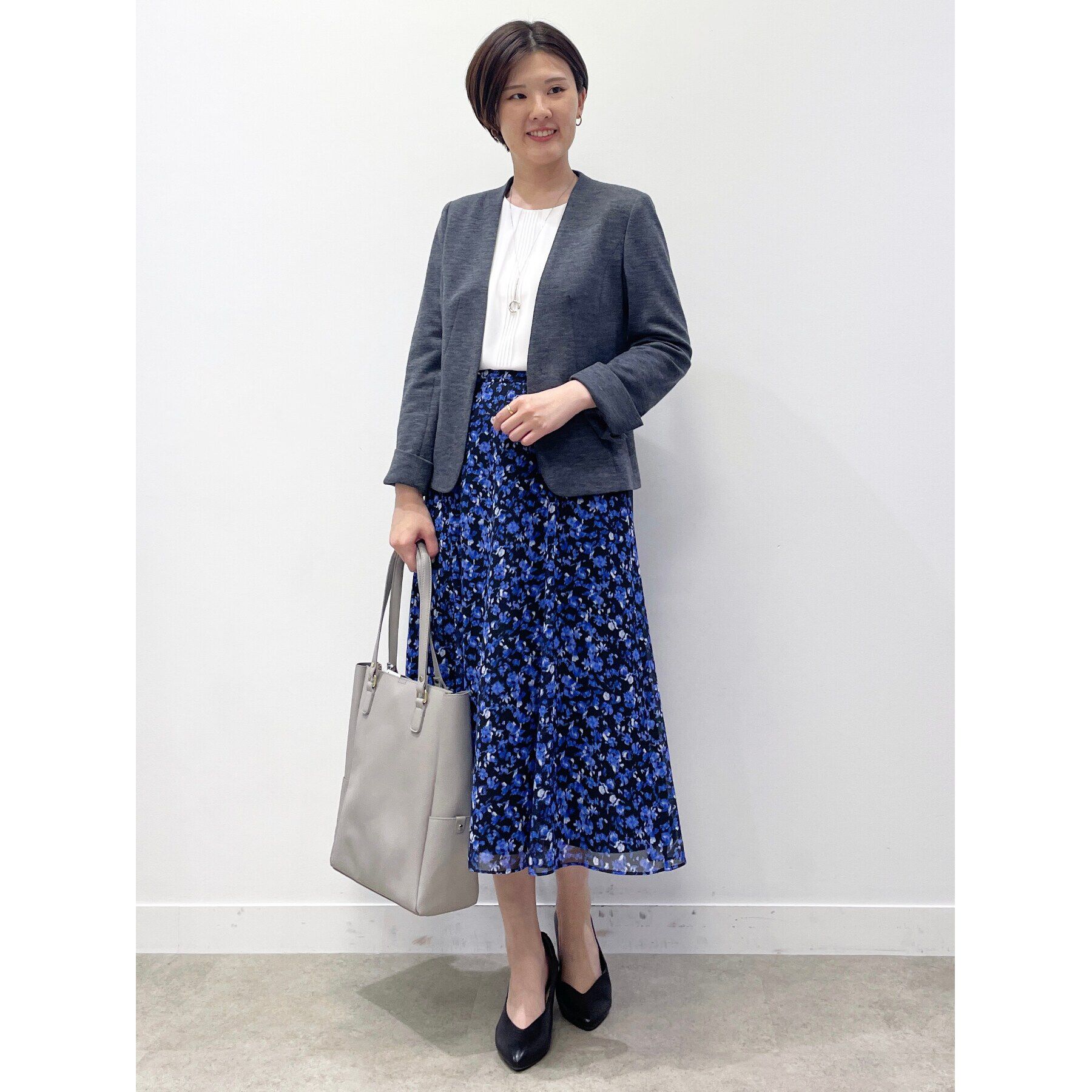 Reflect「【WEB限定カラーあり／マシンウォッシュ／セットアップ可能】フラワープリントスカート」|スカート|