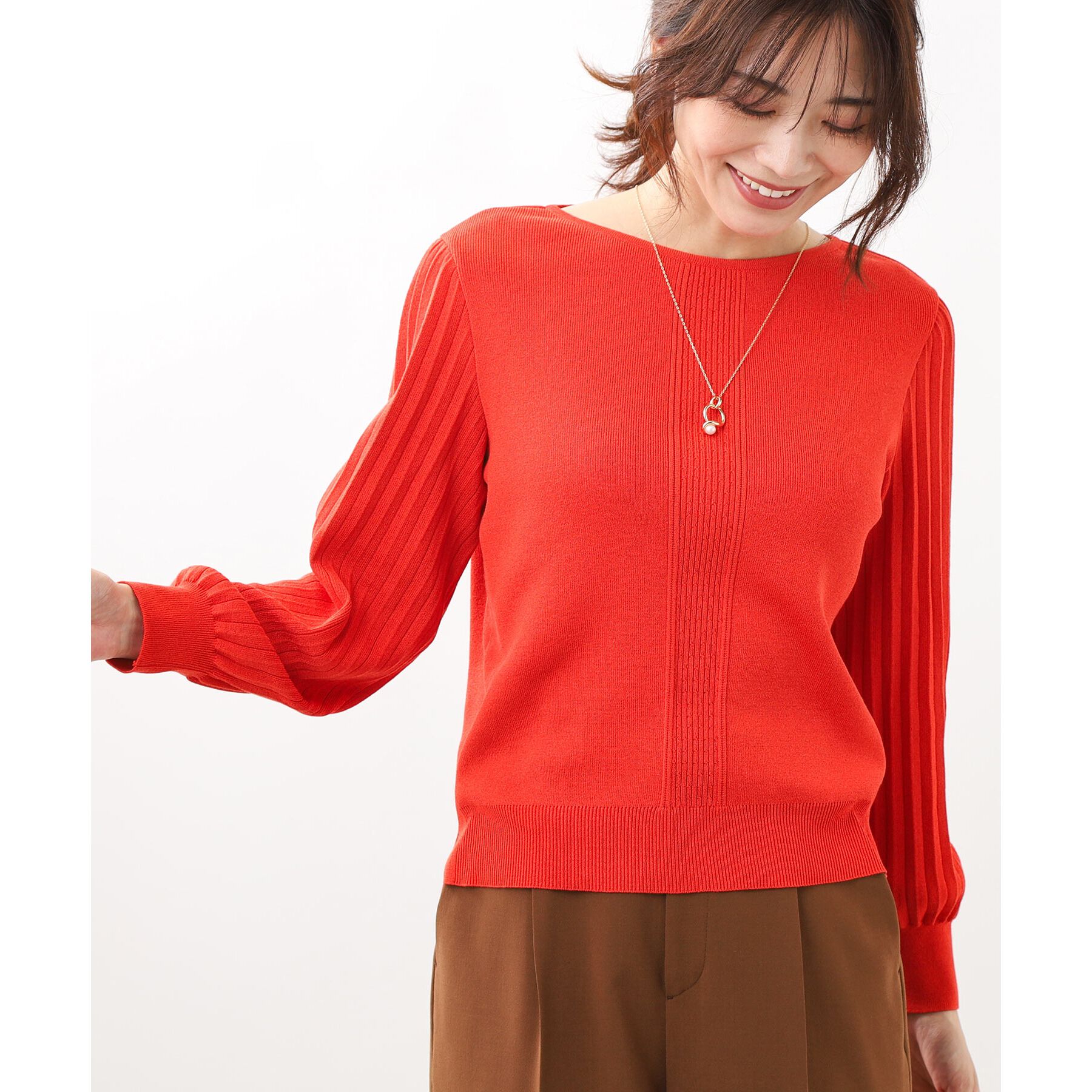 Reflect「【大人気ニットに新色登場！マイカラニット+／細見え／WEB限定カラーあり／マシンウォッシュ可／選べる」|ニット・セーター|