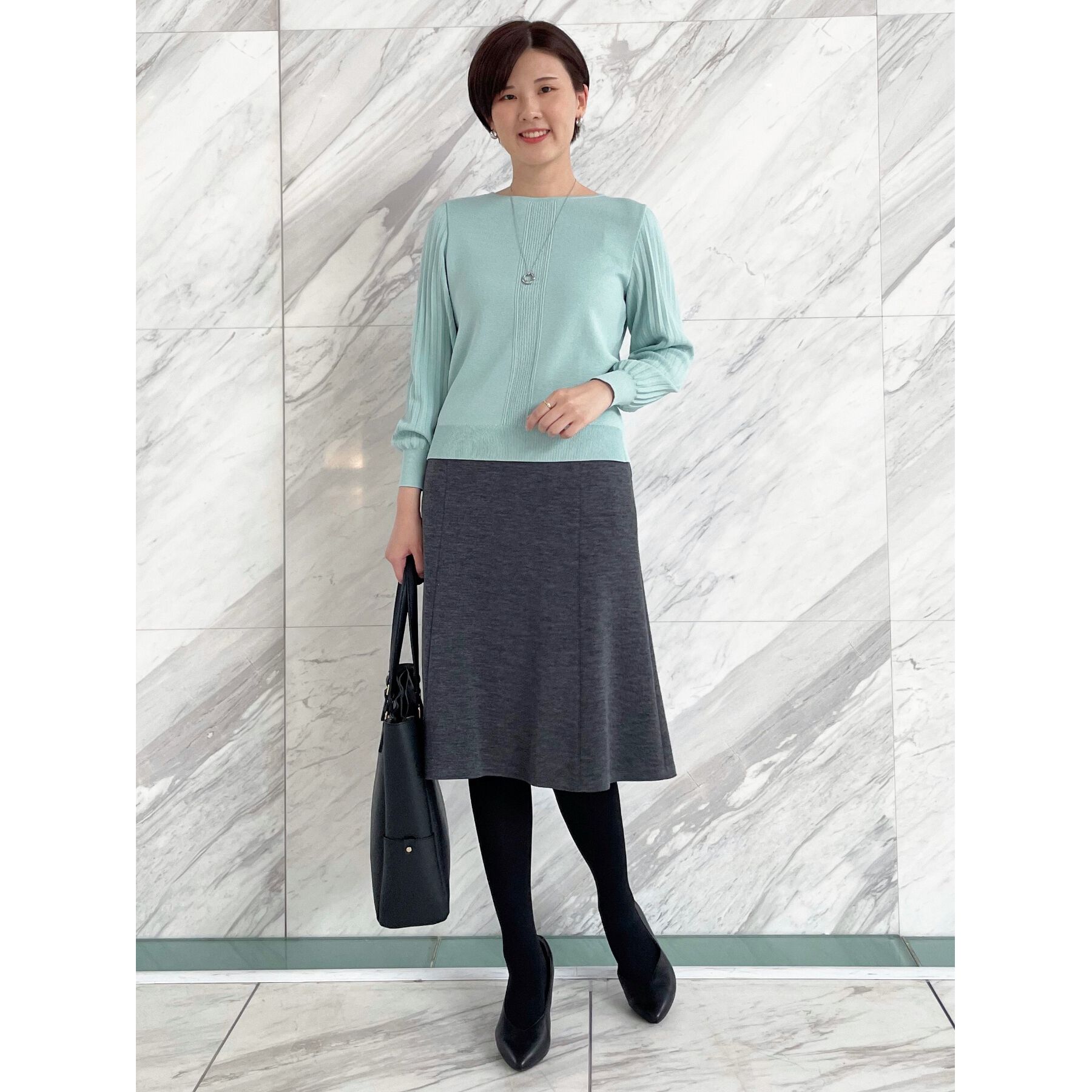 Reflect「【大人気ニットに新色登場！マイカラニット+／細見え／WEB限定カラーあり／マシンウォッシュ可／選べる」|ニット・セーター|