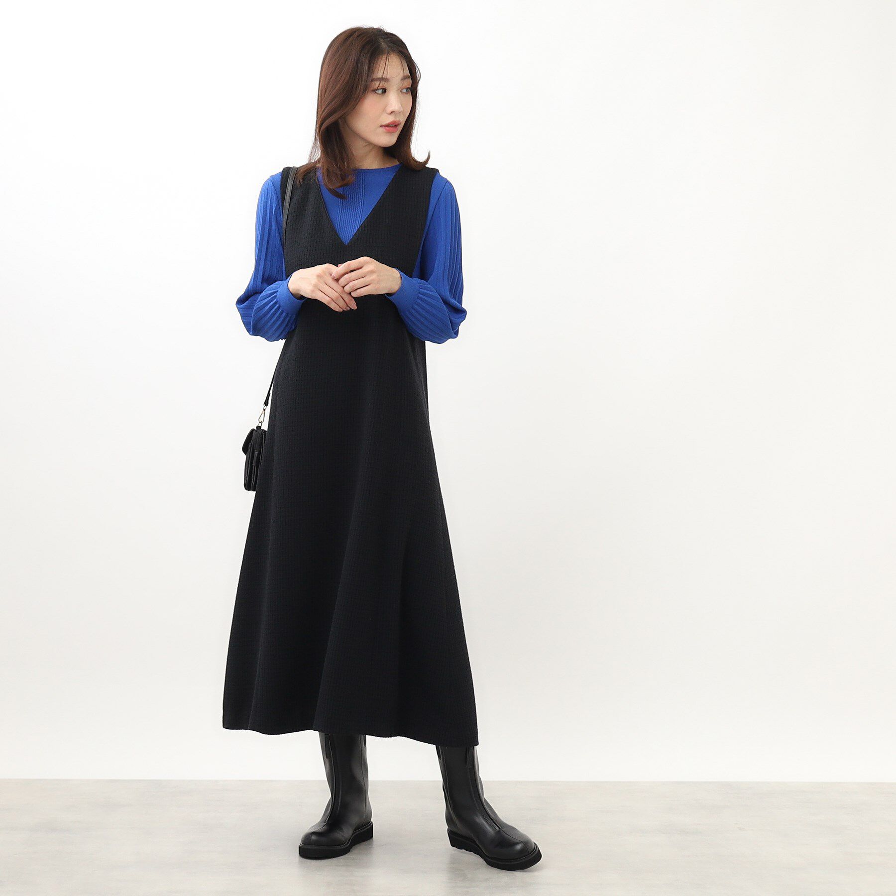 Reflect「【大人気ニットに新色登場！マイカラニット+／細見え／WEB限定カラーあり／マシンウォッシュ可／選べる」|ニット・セーター|