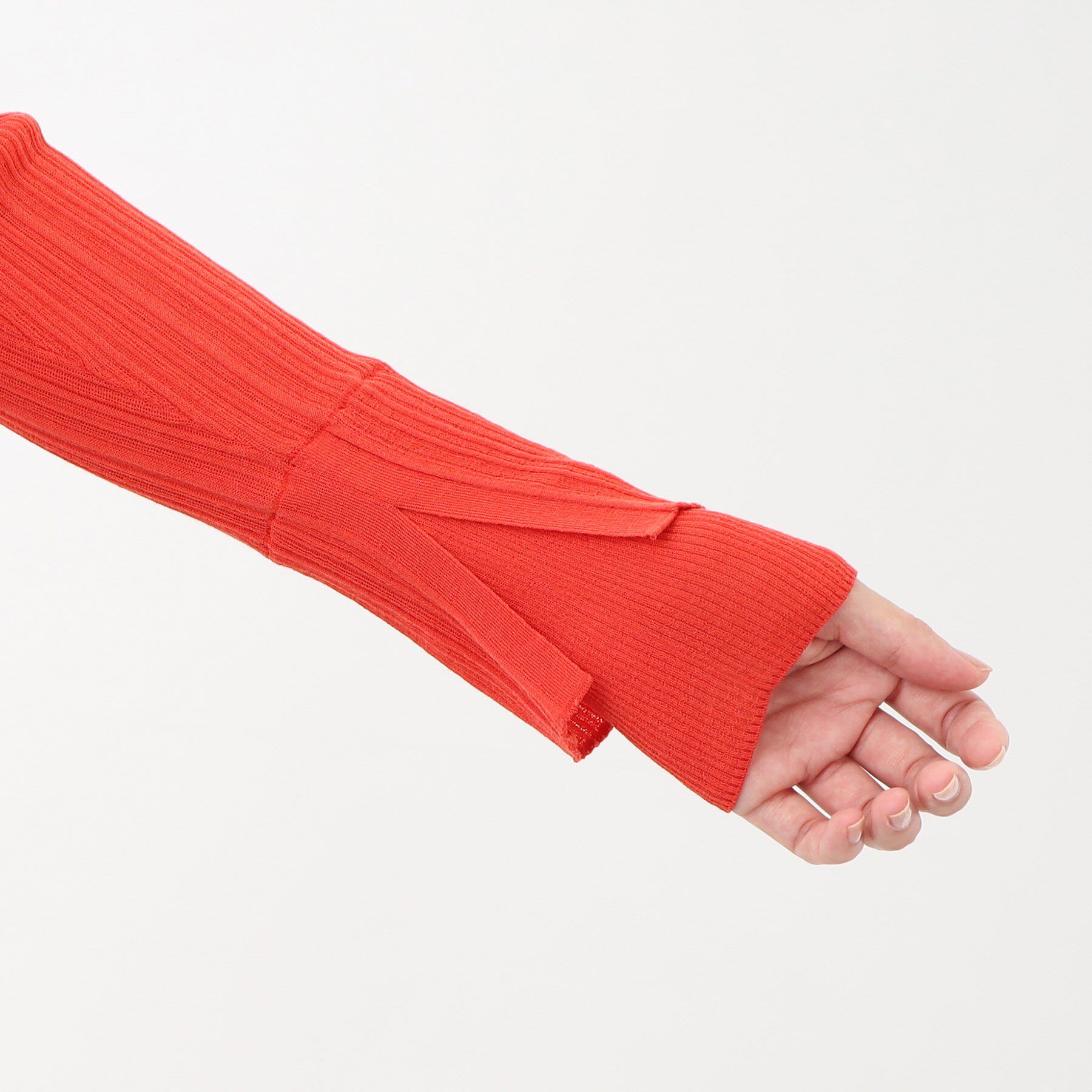 Reflect「【洗える／インナーにもおすすめ】シアーランダムリブニット」|ニット・セーター|