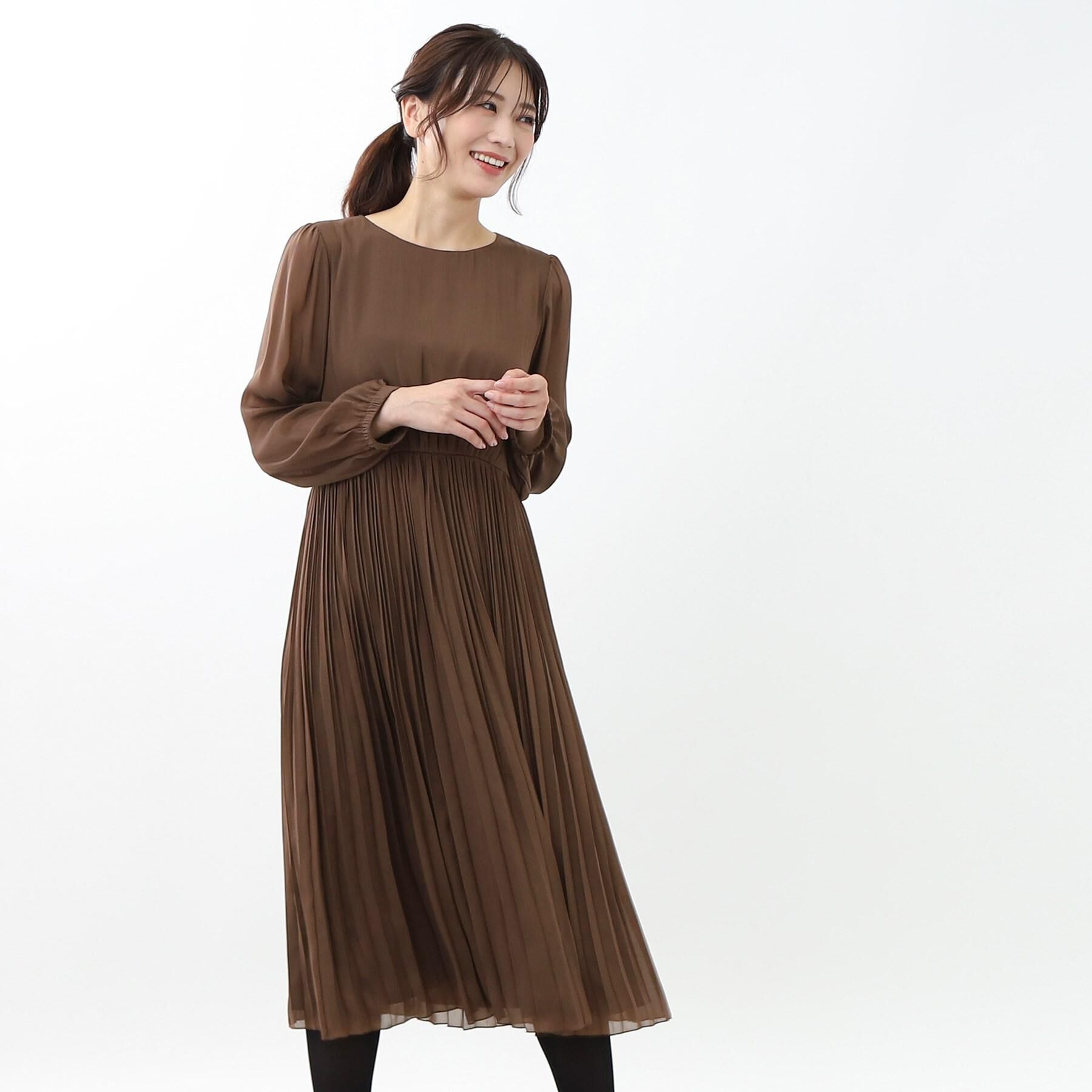 Reflect「【手洗い可】フィットアンドフレアワンピース」|ワンピース|