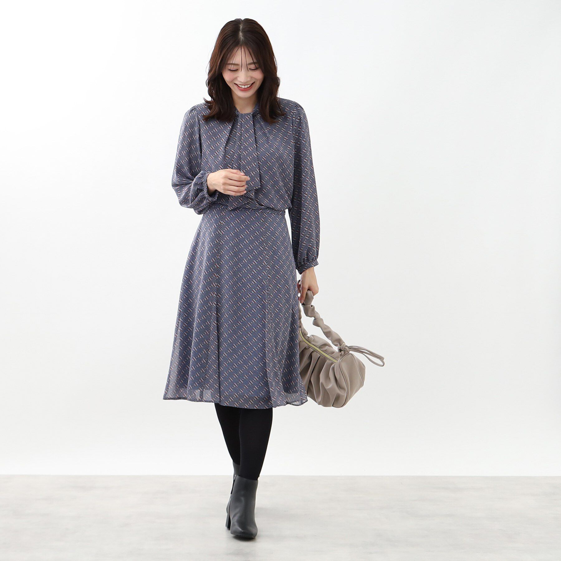 Reflect「【マシンウォッシュ可／セットアップ可能】ヴィンテージプリントフレアスカート」|スカート|