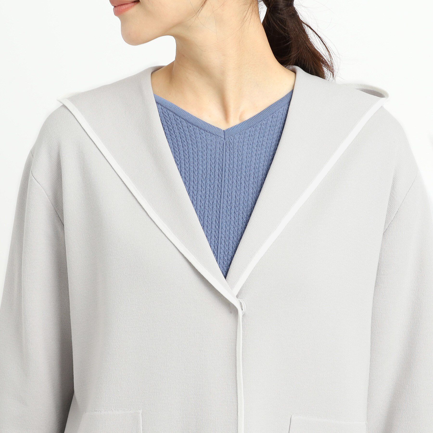 Reflect「【軽羽織りに◎】フーデッドニットカーディガン」|カーディガン|