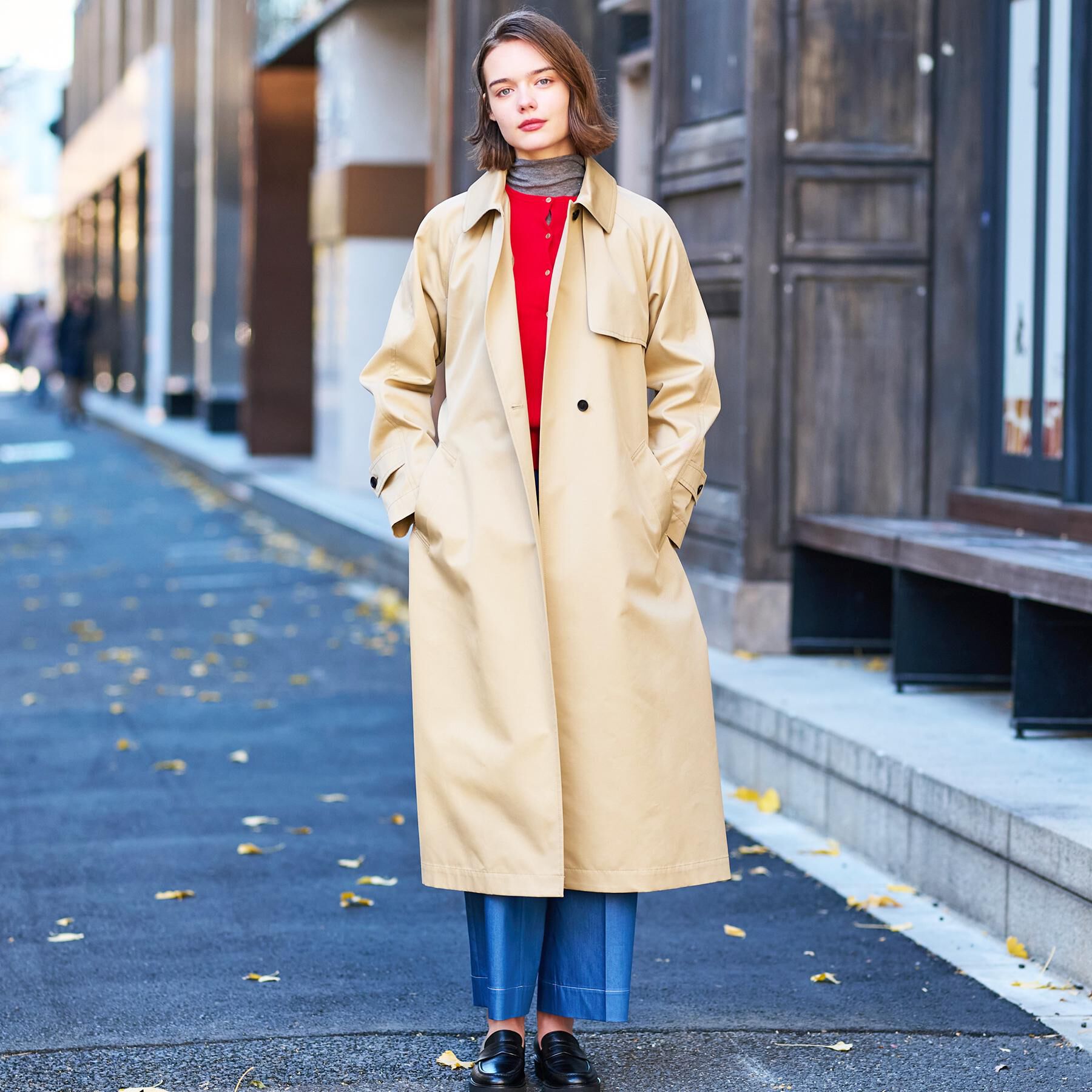 DRESSTERIOR「【上品/美シルエット】ライトトレンチコート」|トレンチコート|