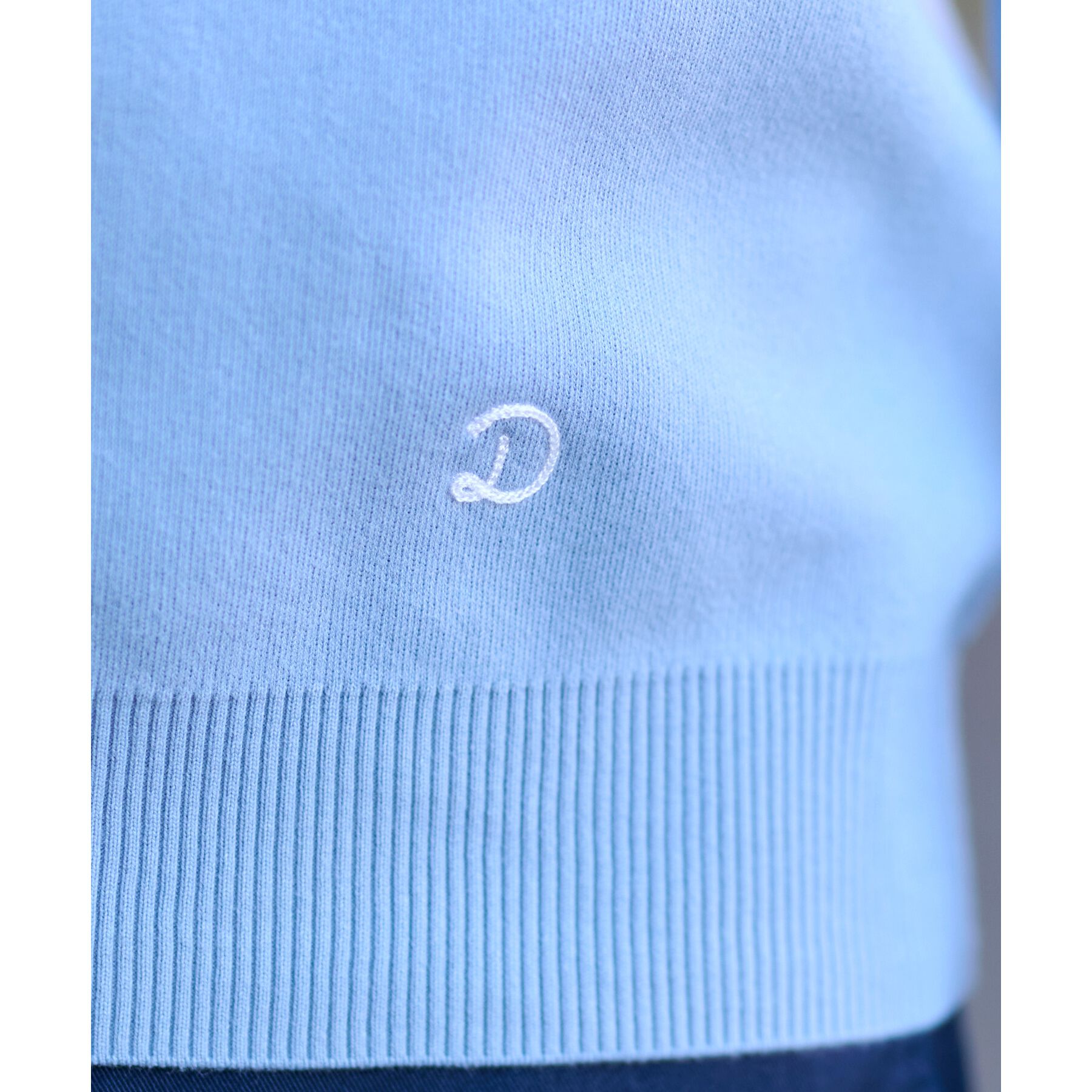 DRESSTERIOR「コットンスムース アームラインクルーネックニット」|ニット・セーター|