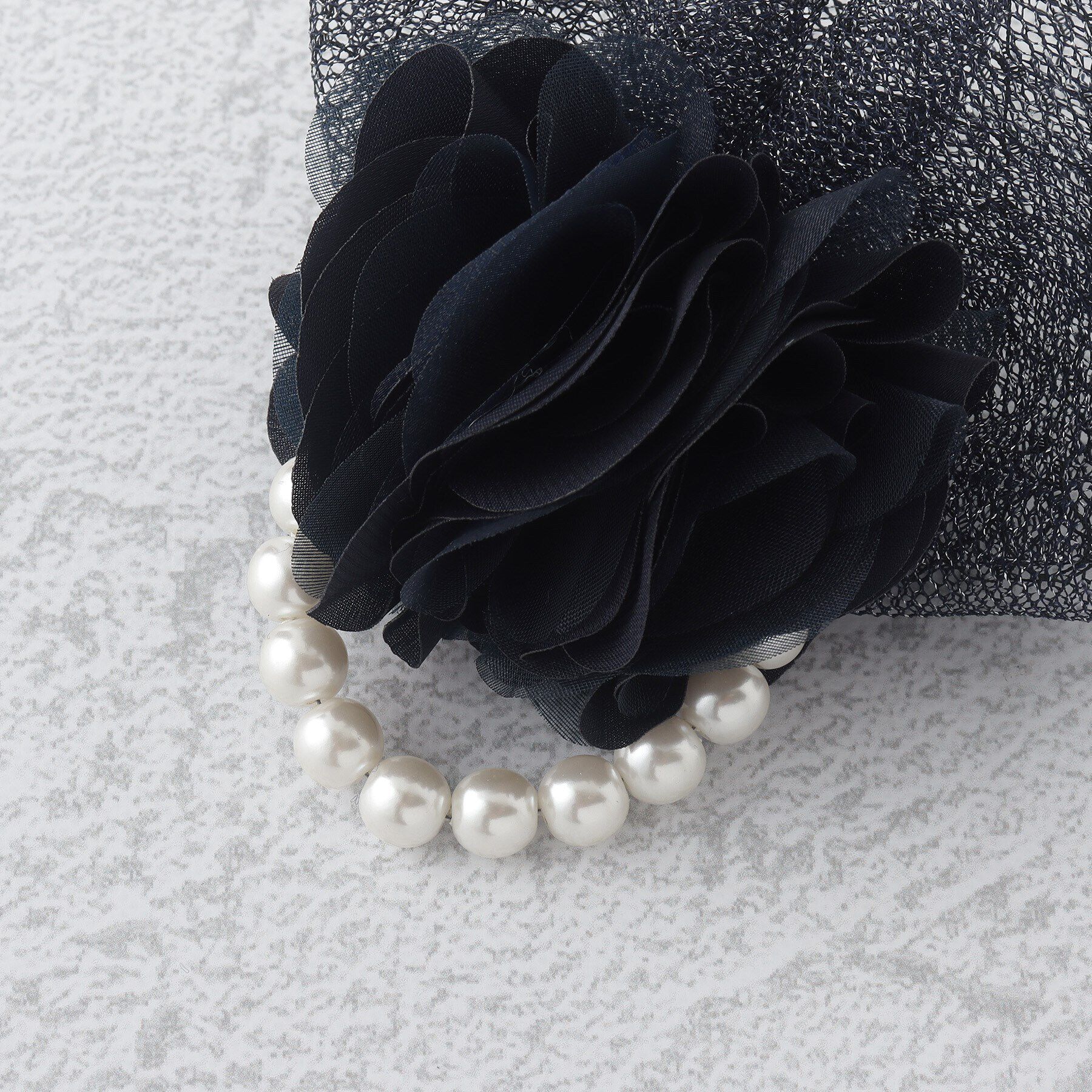 grove「【セレモニー】フラワーシフォンパール調コサージュ」|ブローチ・コサージュ|