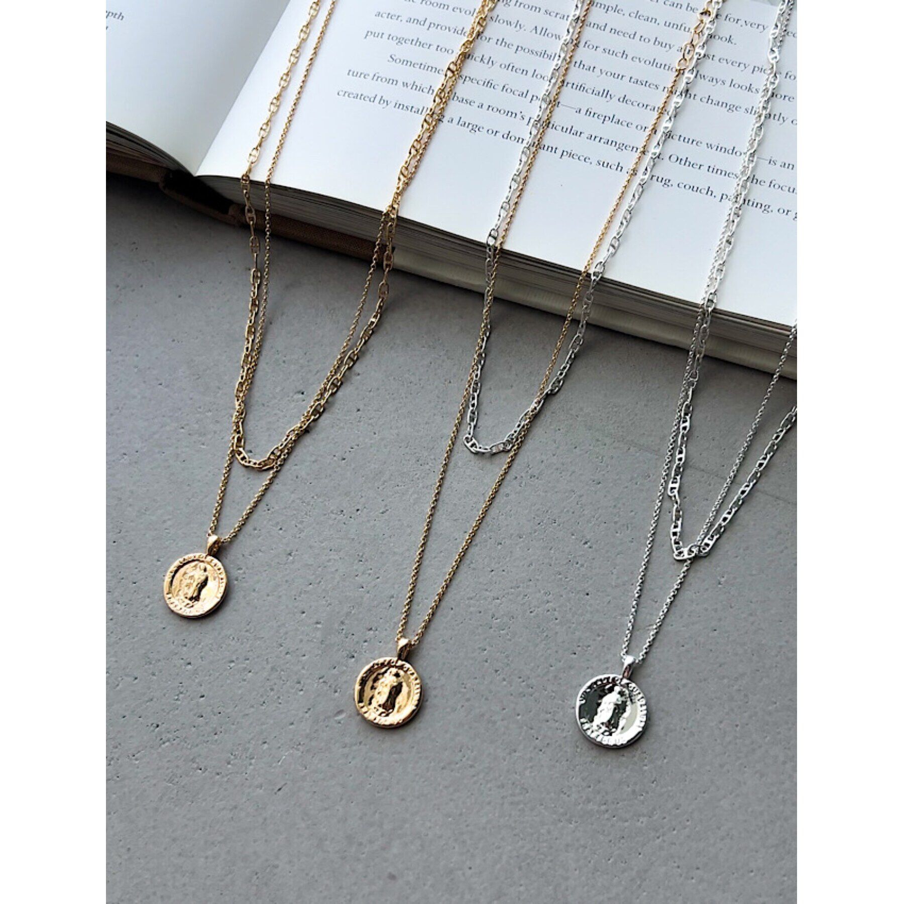 grove「◆コインチェーンネックレス【2本セット】」|ネックレス|