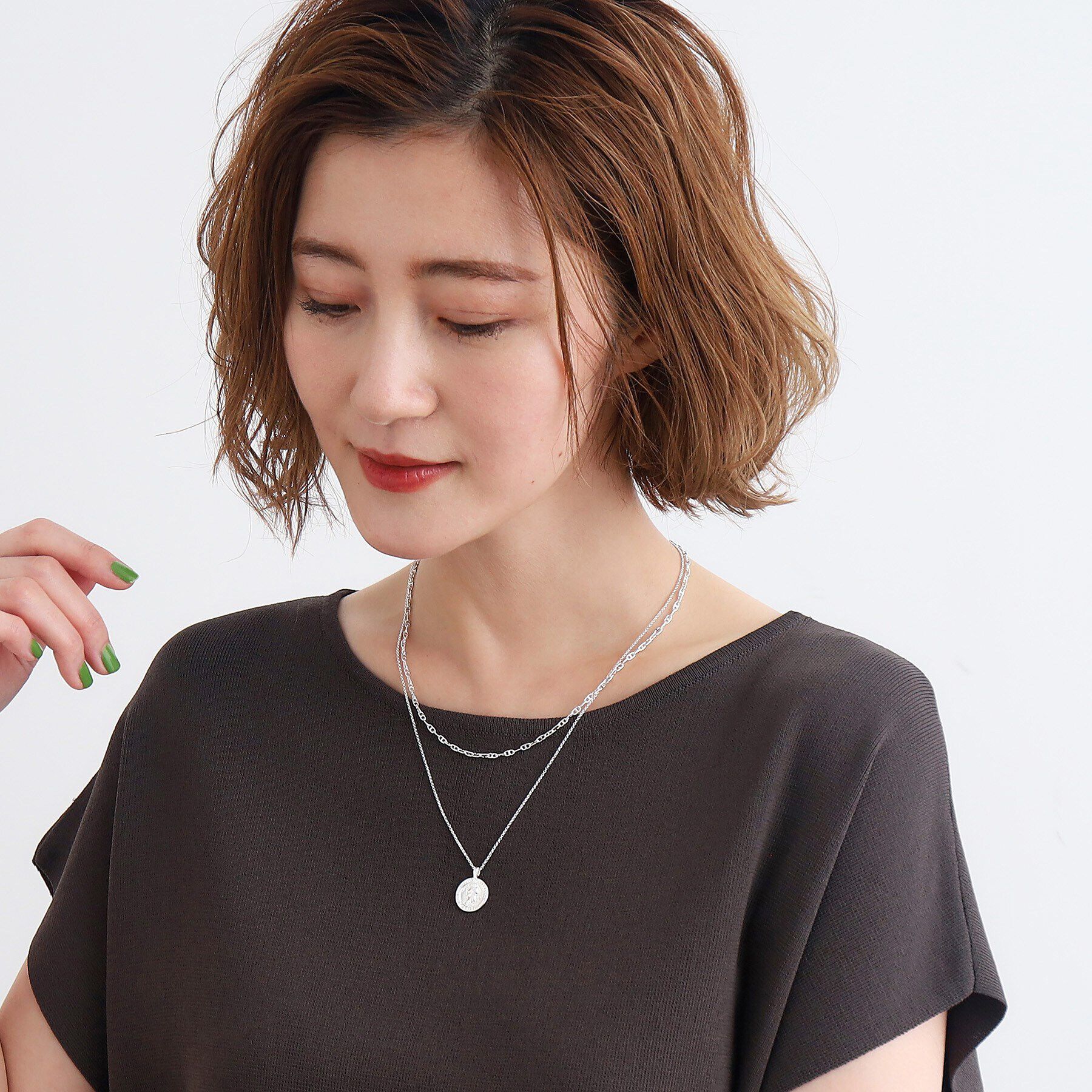 grove「◆コインチェーンネックレス【2本セット】」|ネックレス|