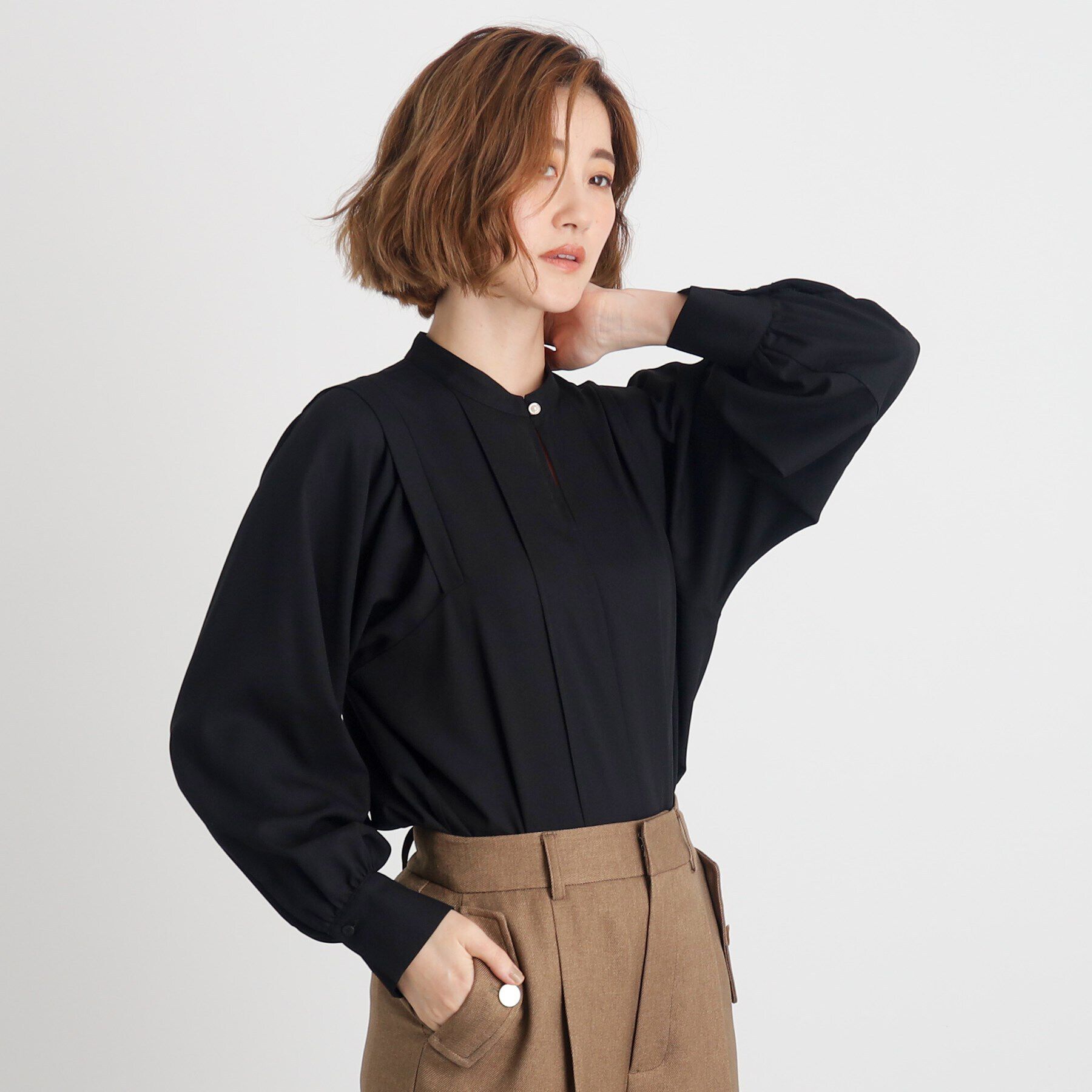 grove「ウイングスリーブボウタイブラウス」|シャツ・ブラウス|