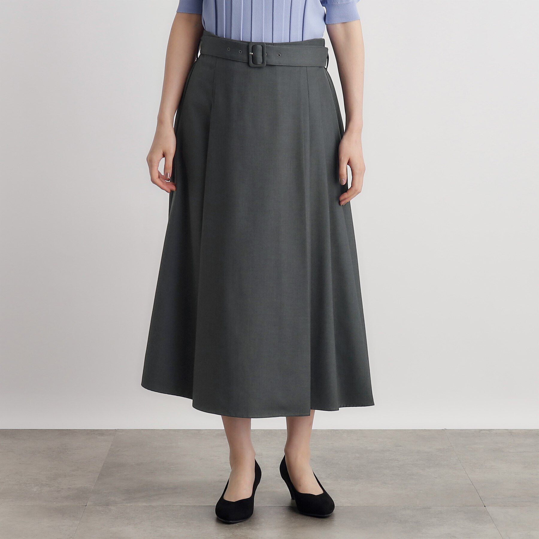 grove「くるみバックルラップ風スカート」|スカート|