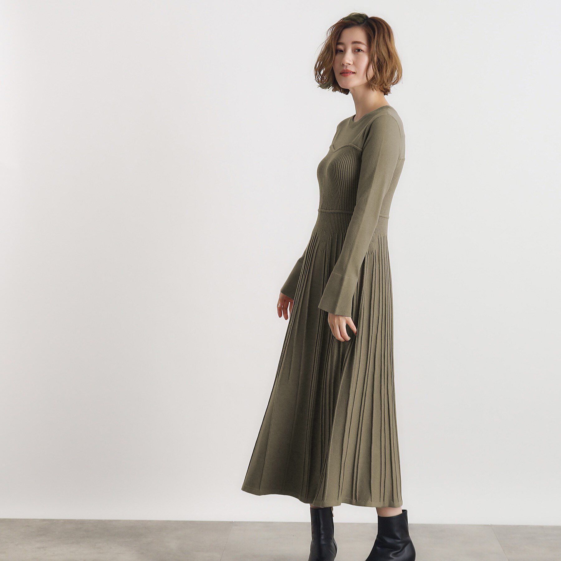 grove「ビスチェライクリブニットワンピース」|ワンピース|