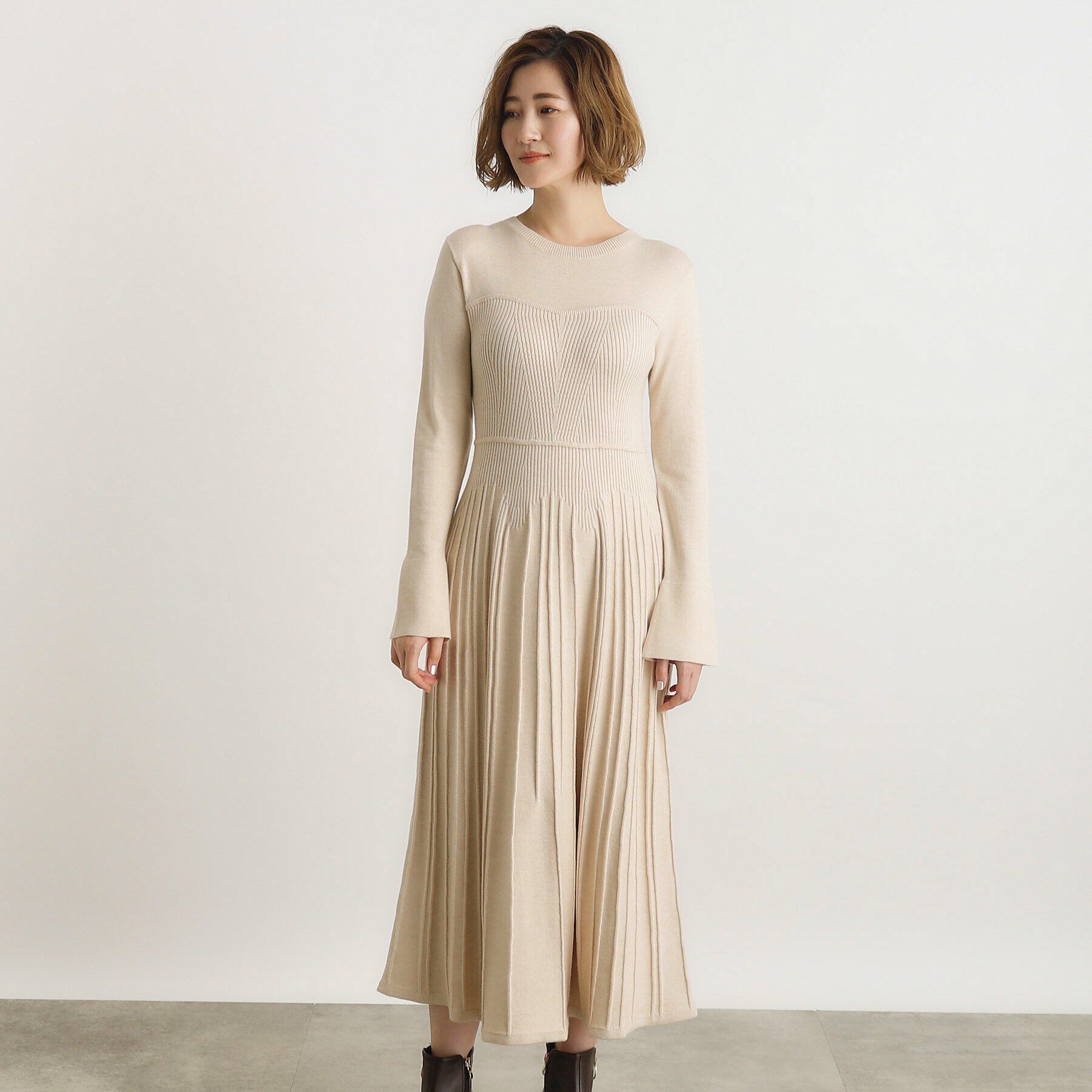 grove「ビスチェライクリブニットワンピース」|ワンピース|