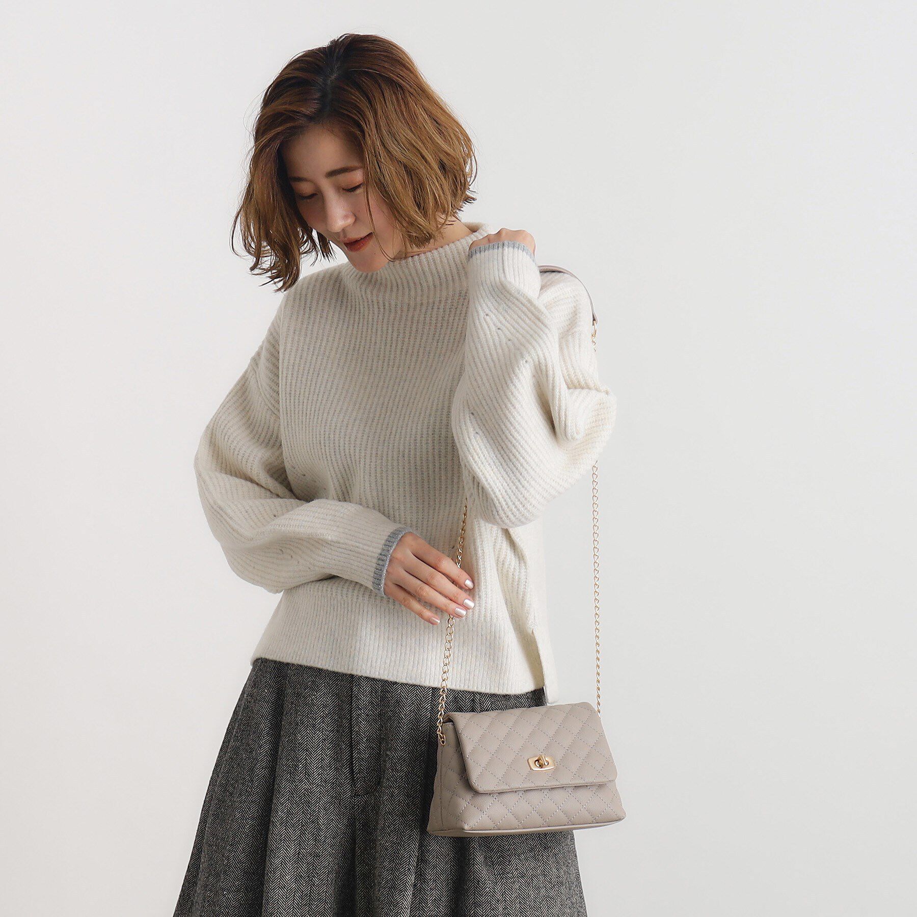 grove「【雑誌掲載】キルトフラップチェーンミニショルダー」|ショルダー・メッセンジャー|