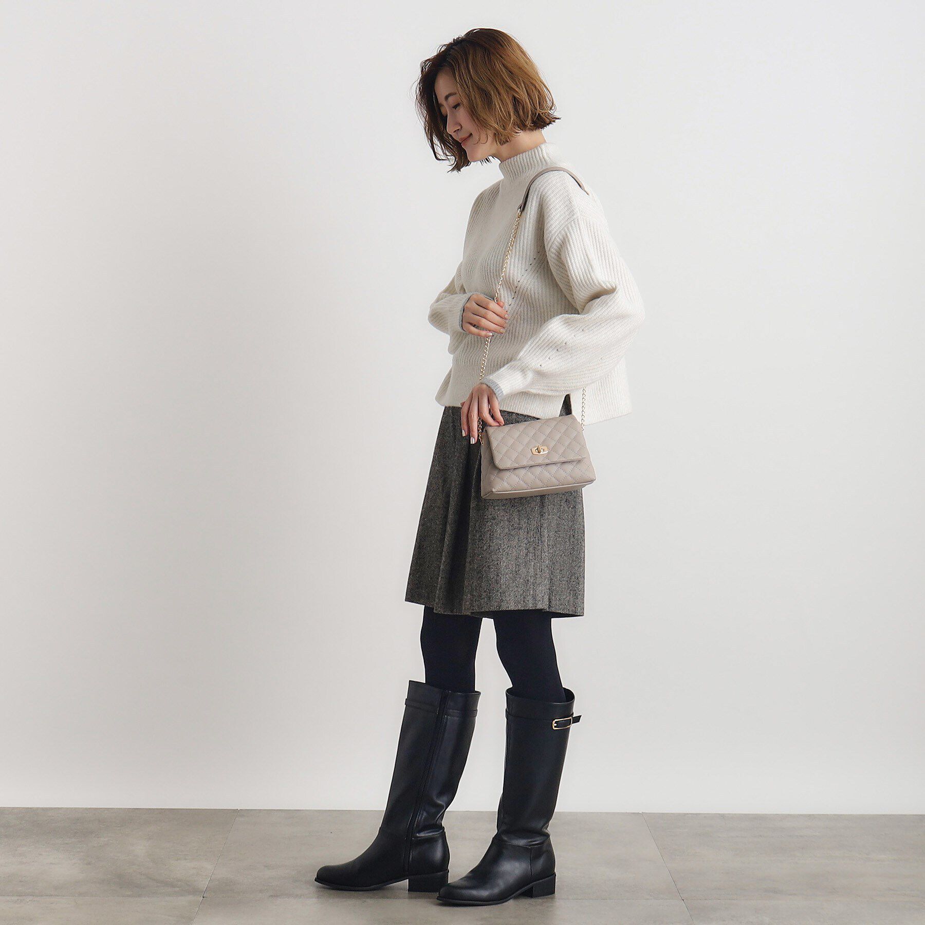 grove「【雑誌掲載】キルトフラップチェーンミニショルダー」|ショルダー・メッセンジャー|