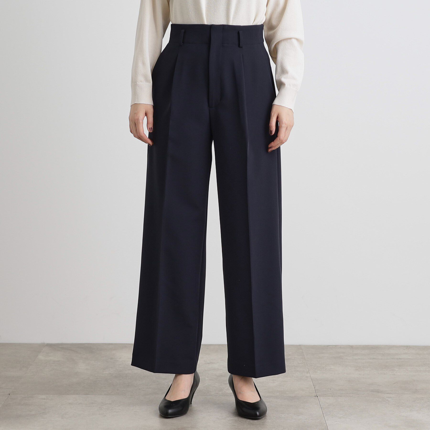 grove「【洗える】しなやかストレッチワイドパンツ」|その他|