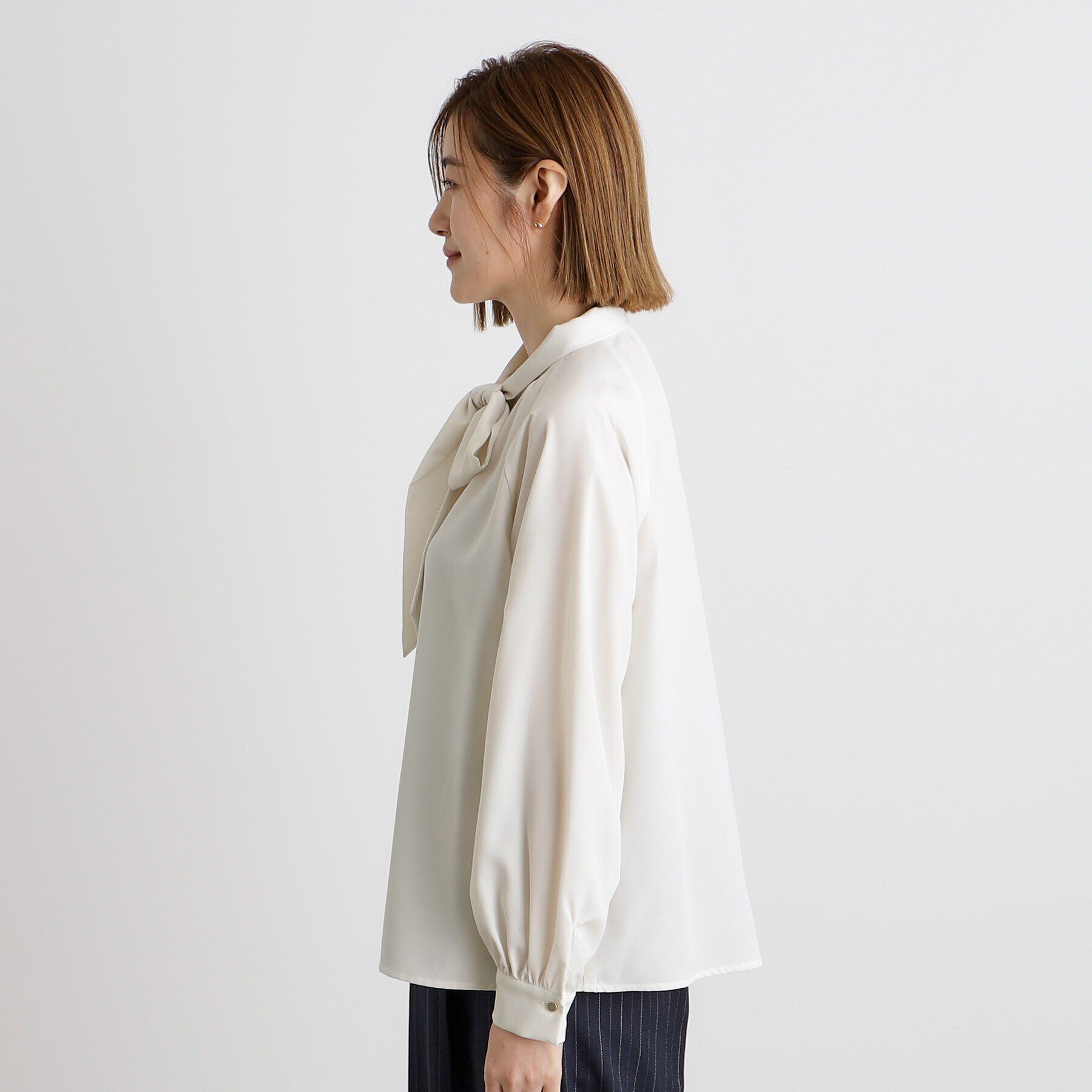 grove「2WAYラグランスリーブボウタイブラウス」|シャツ・ブラウス|