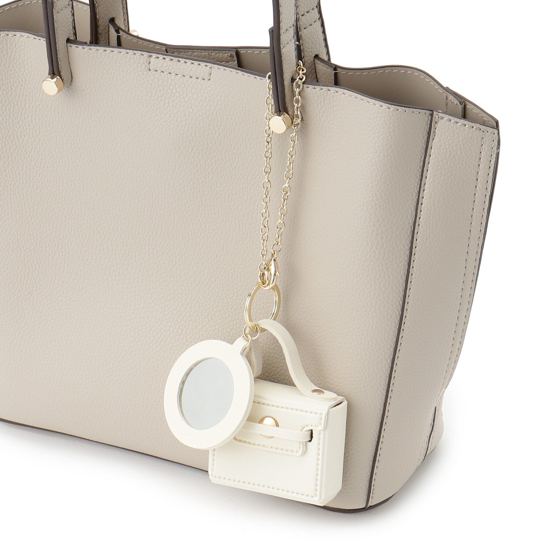 grove「【雑誌掲載】ミニマムバッグラウンドミラーチャーム」|キーケース|