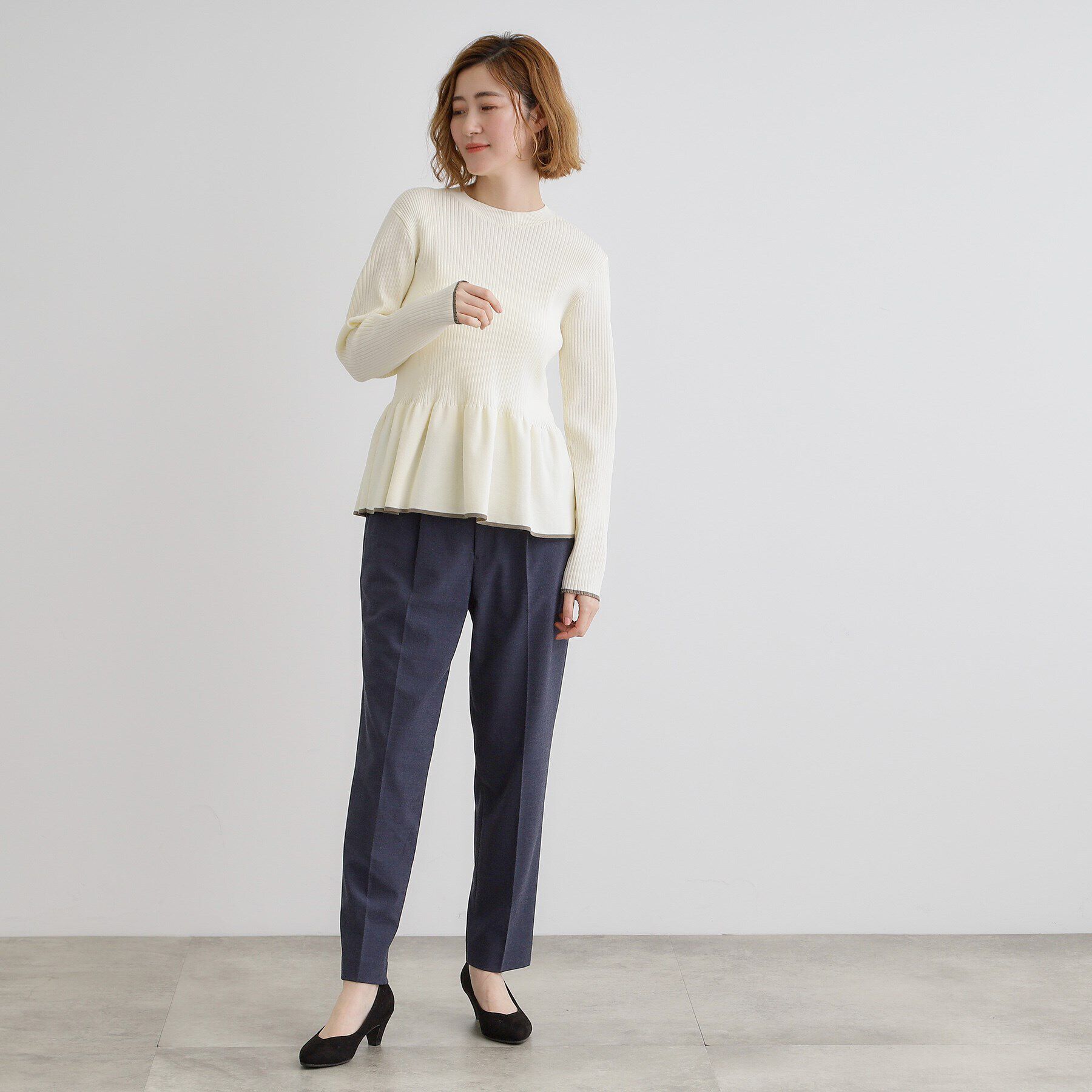 grove「前後2WAYペプラムカーディガン」|ニット・セーター|