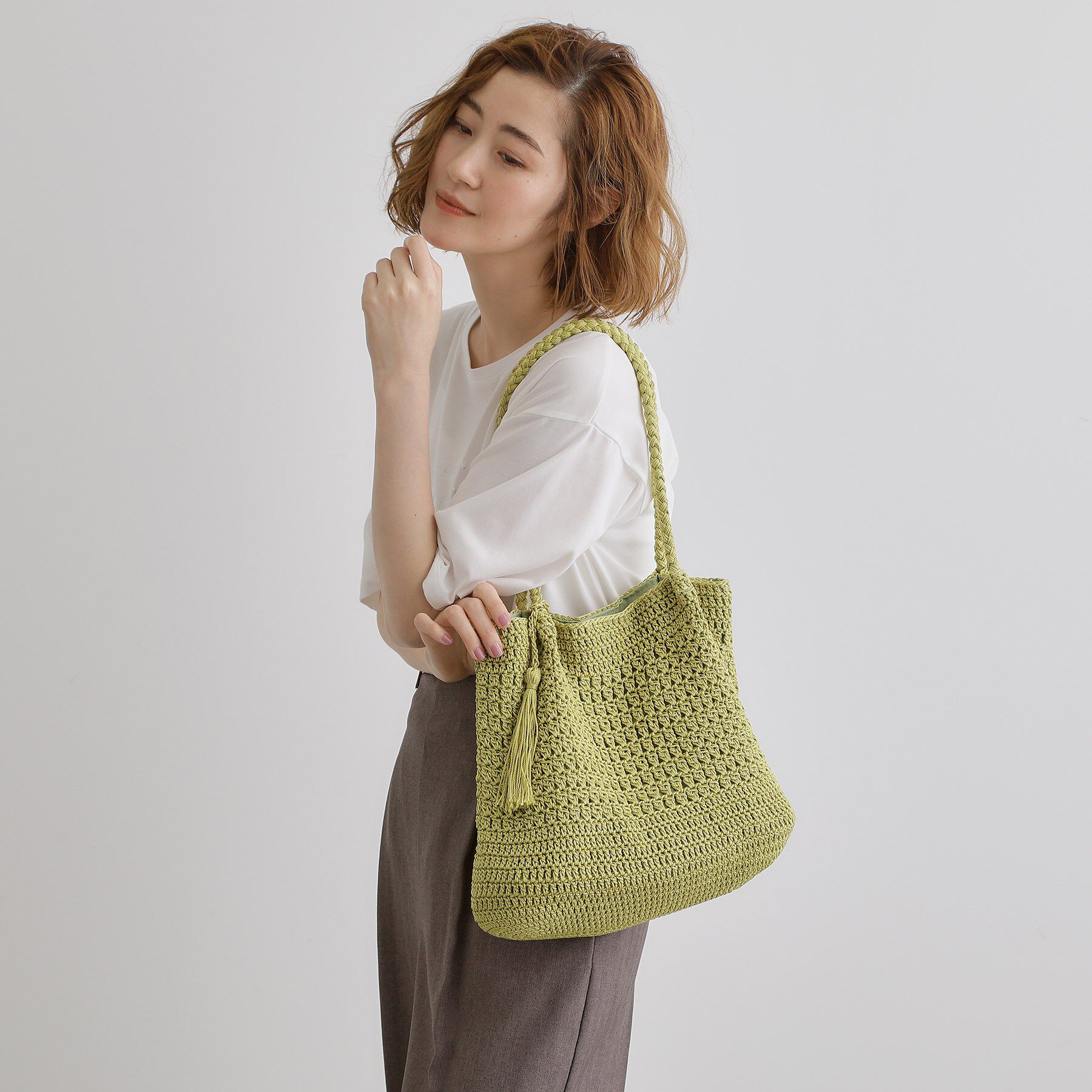 grove「タッセルレーヨントート」|トートバッグ|