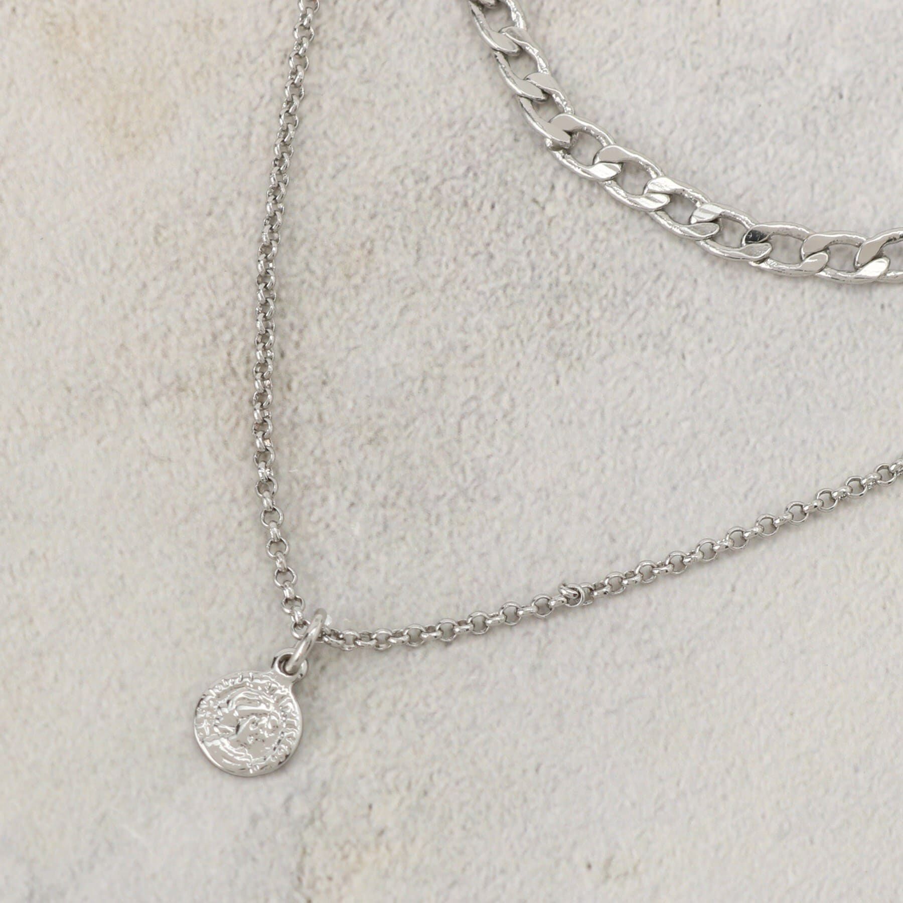 grove「ミニコイン2連チェーンネックレス」|ネックレス|