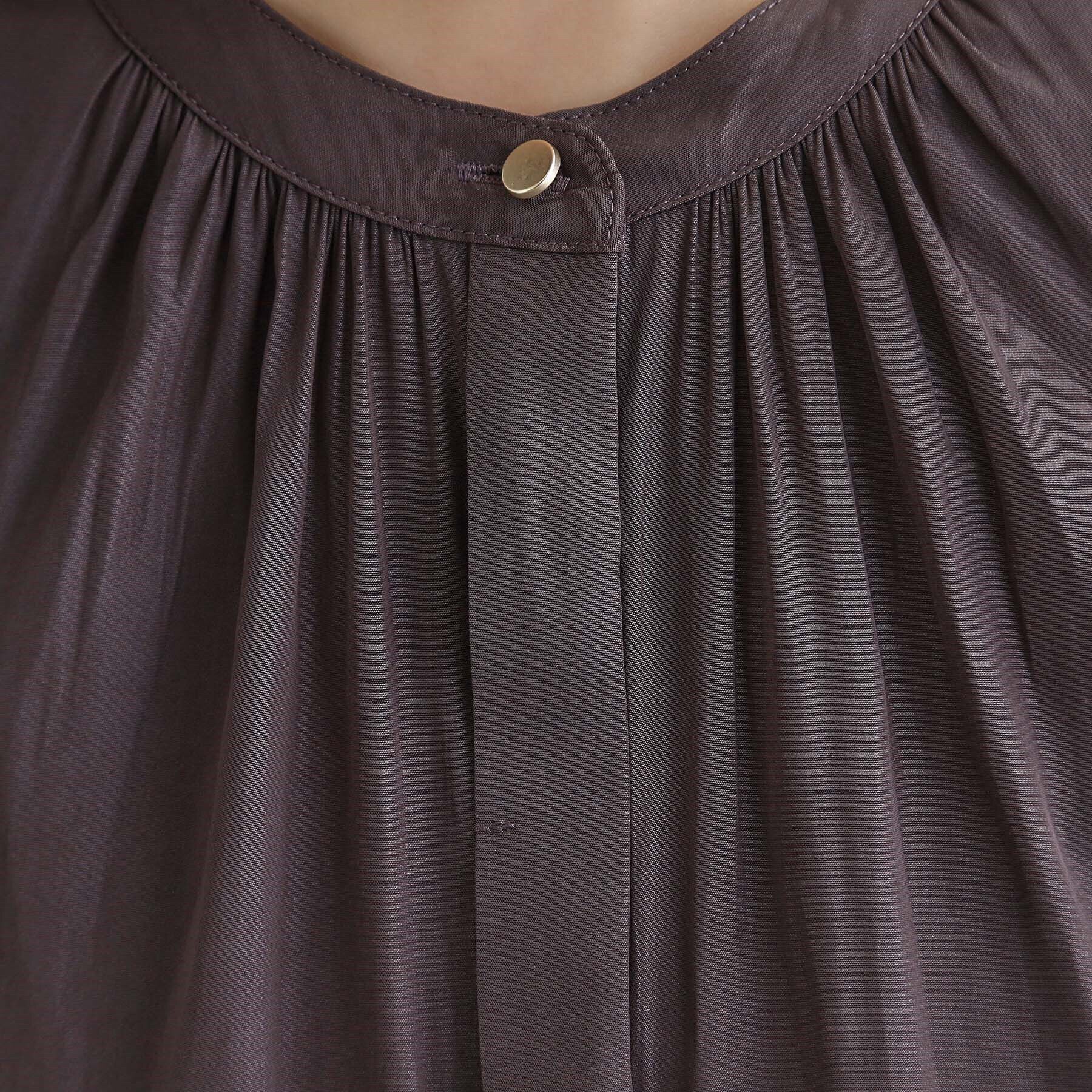 grove「【洗える】ヴィンテージサテンウイングスリーブブラウス」|シャツ・ブラウス|