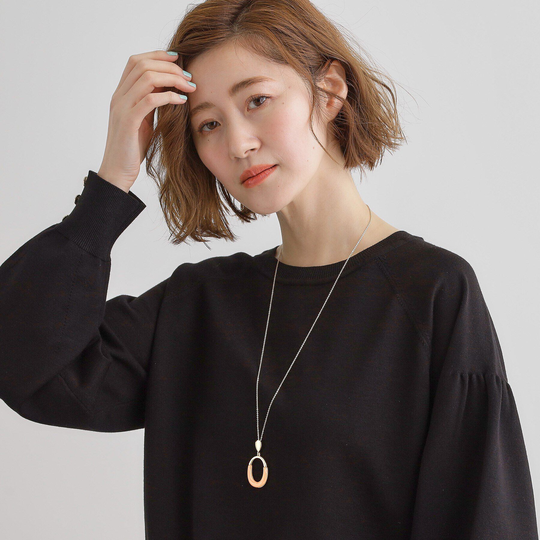 grove「カラーメタルリングネックレス」|ネックレス|