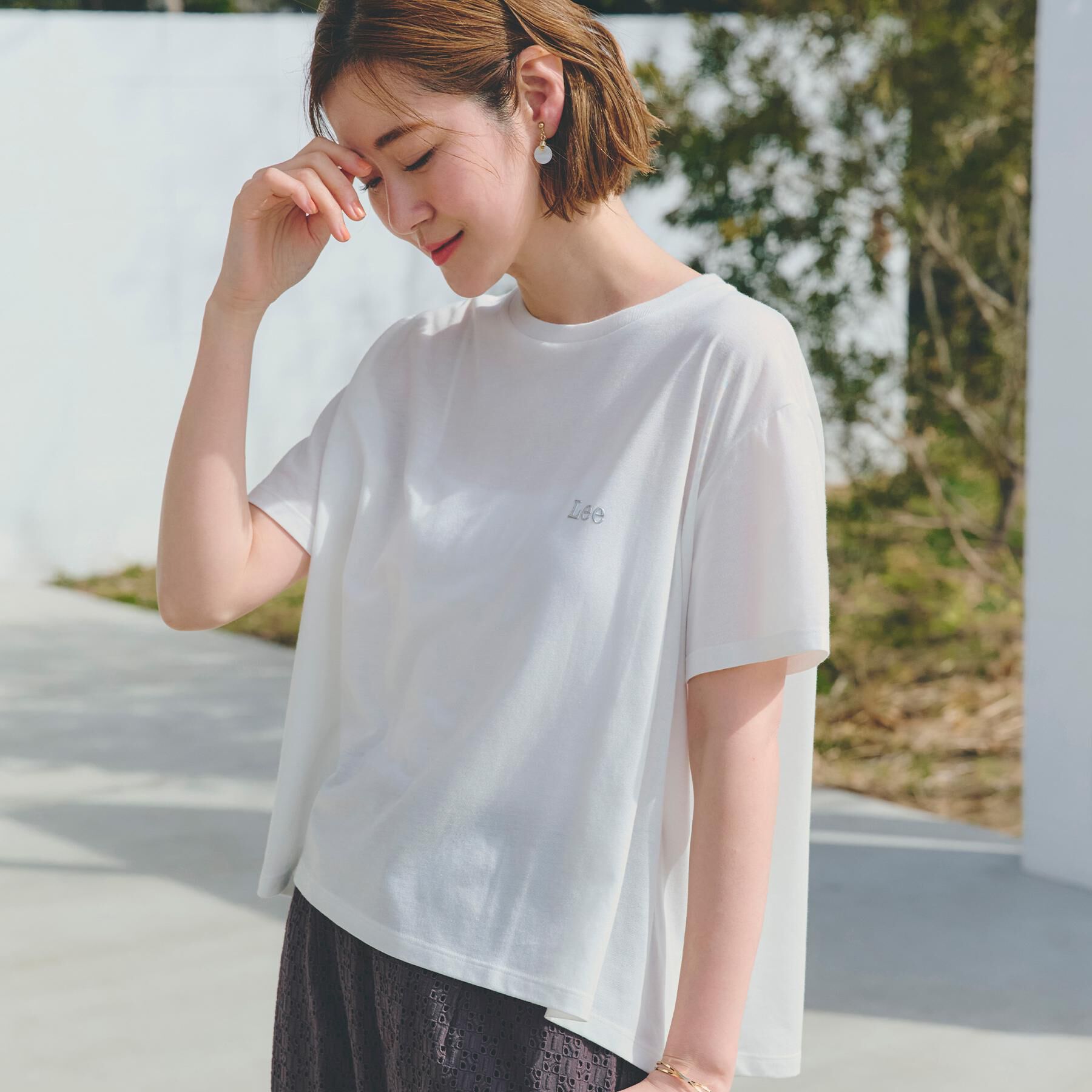 grove「【Lee&times;grove別注】HALF SLEEVE FLARE T-SHIRTS」|Tシャツ・カットソー|オフホワイト(003
