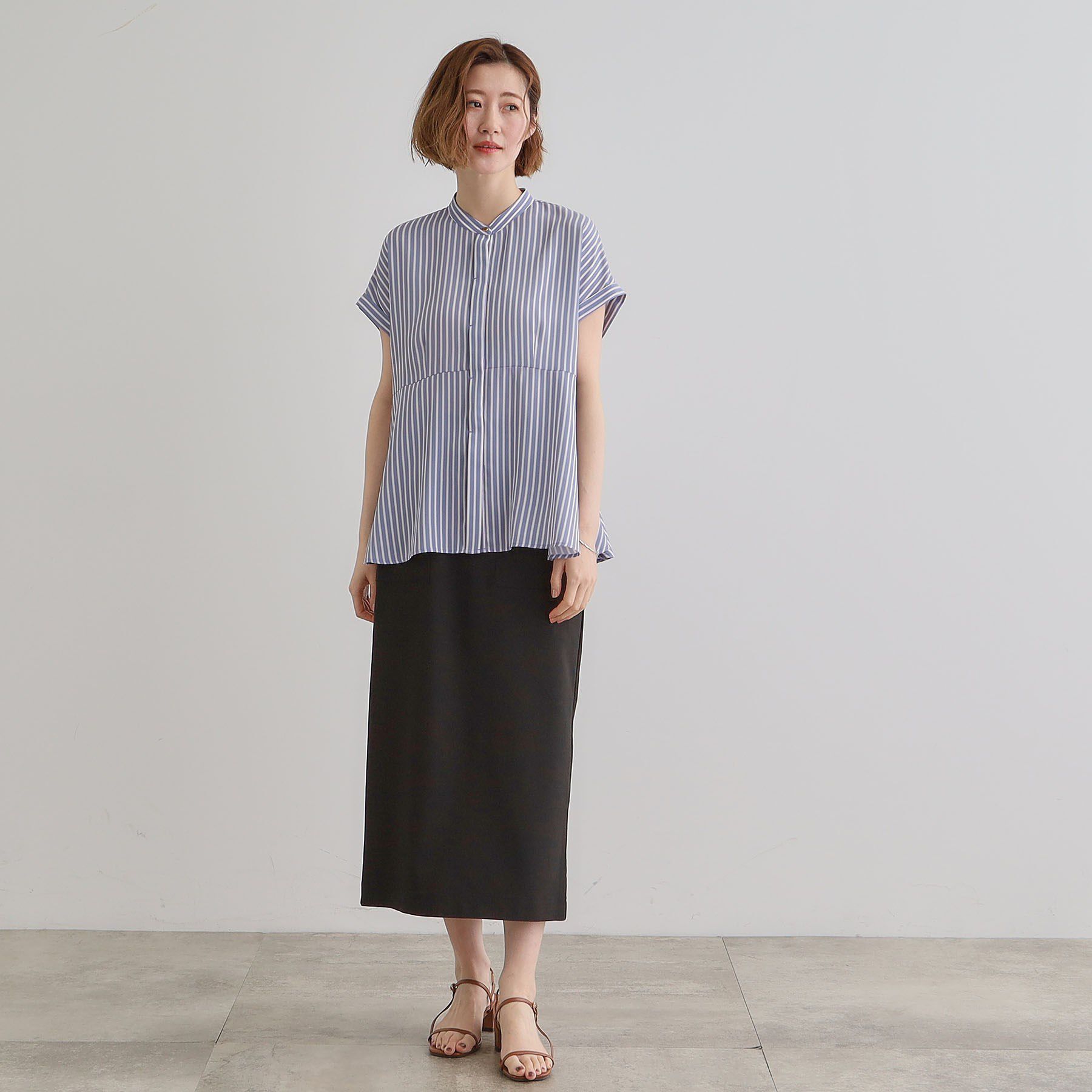 grove「きちんと感もこなれ感も1枚で叶う　優秀ペプラムシャツブラウス」|シャツ・ブラウス|