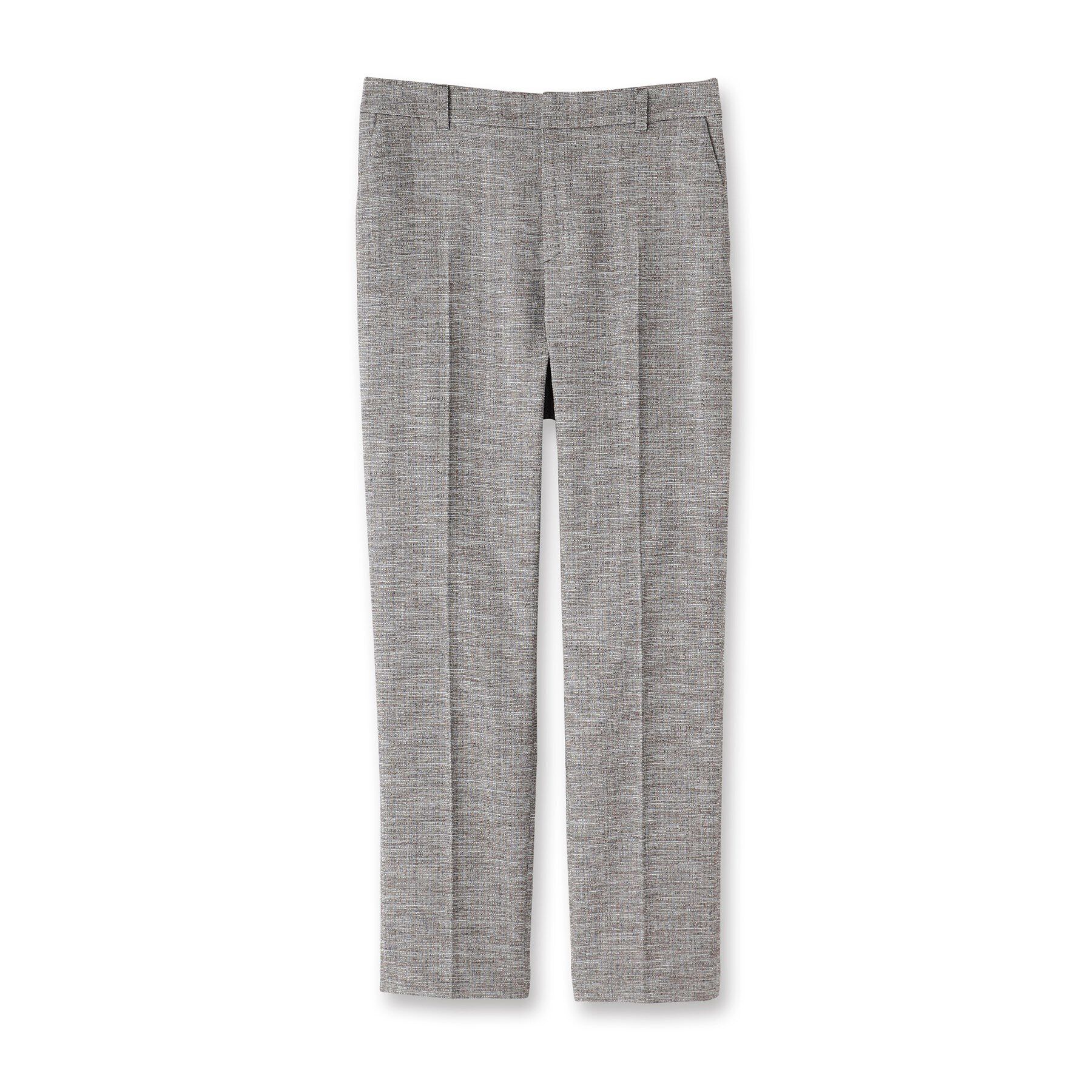 INDIVI「【洗える／日本製／SETUP可能】サマーツィード テーパードパンツ」|スーツ|