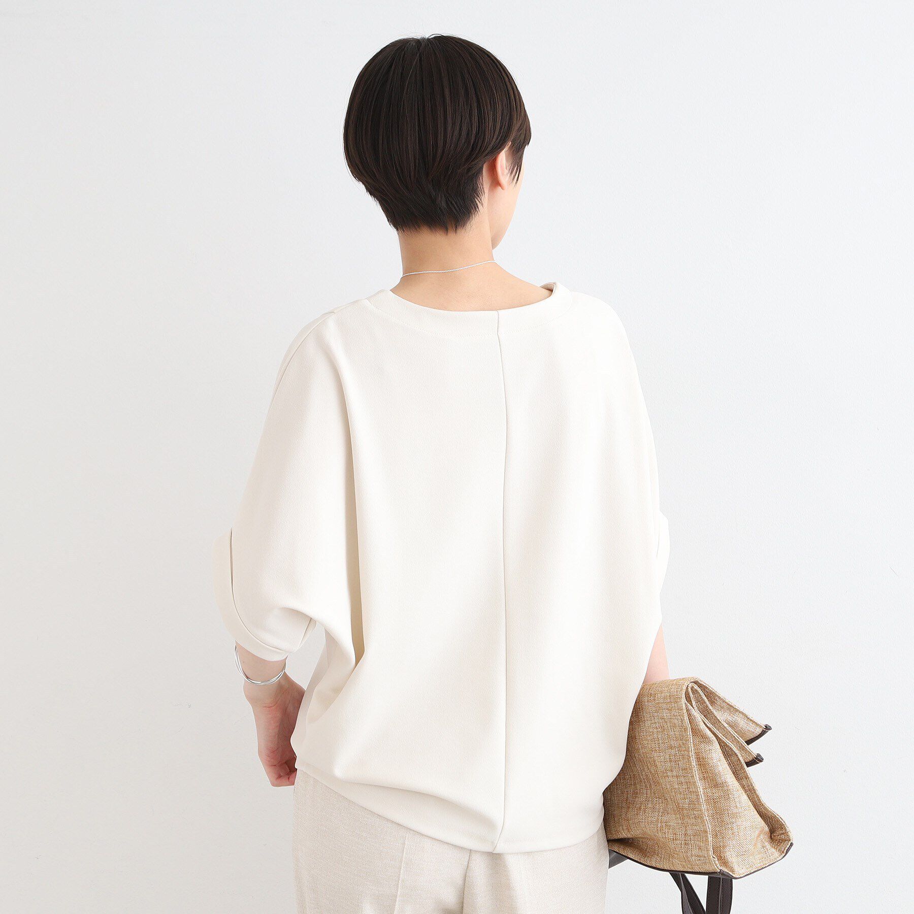 INDIVI「【洗える／UVケア】ドルマンスリーブフォルムトップス」|Tシャツ・カットソー|