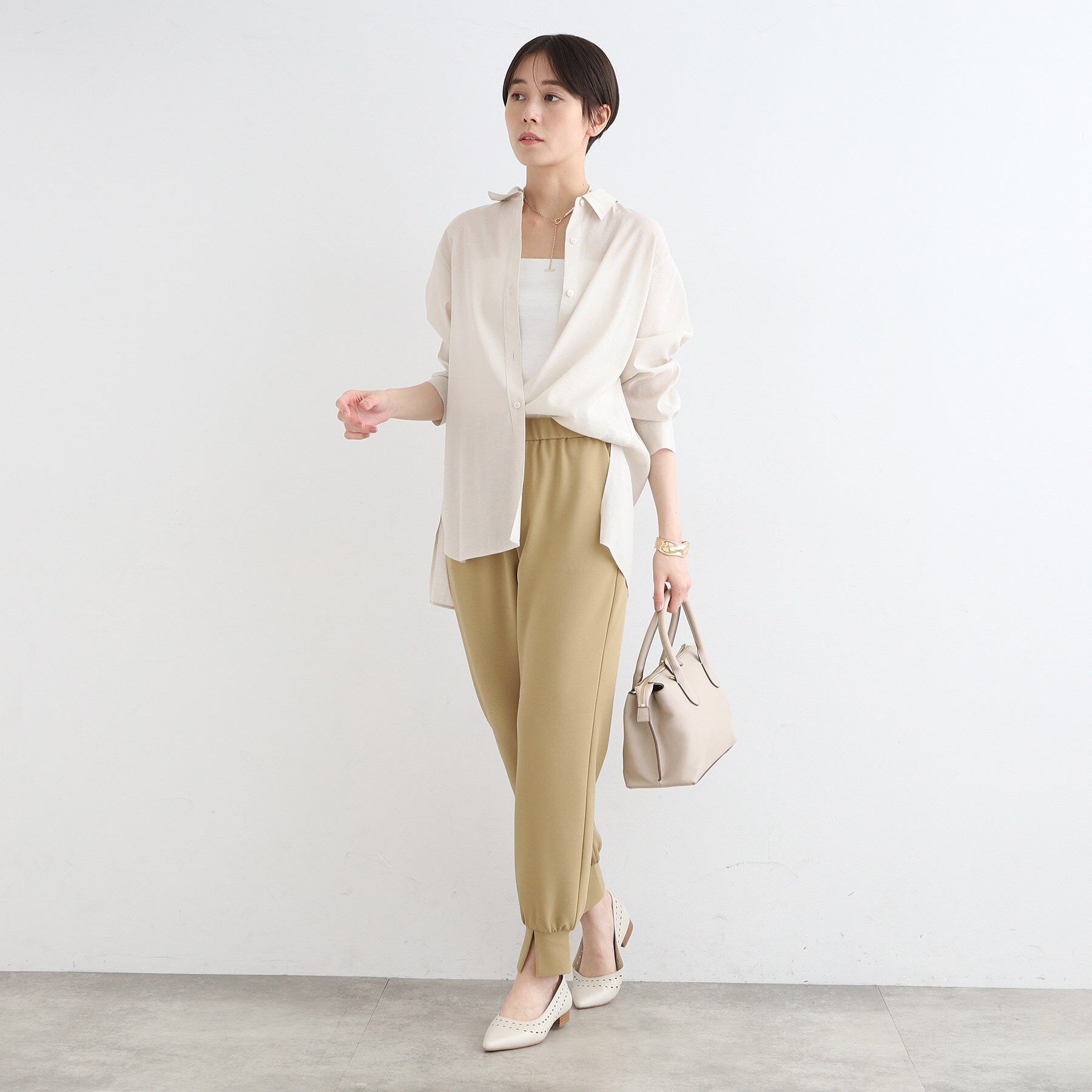 INDIVI「【洗える／UVケア／トレンド】ジョグパンツ」|その他|