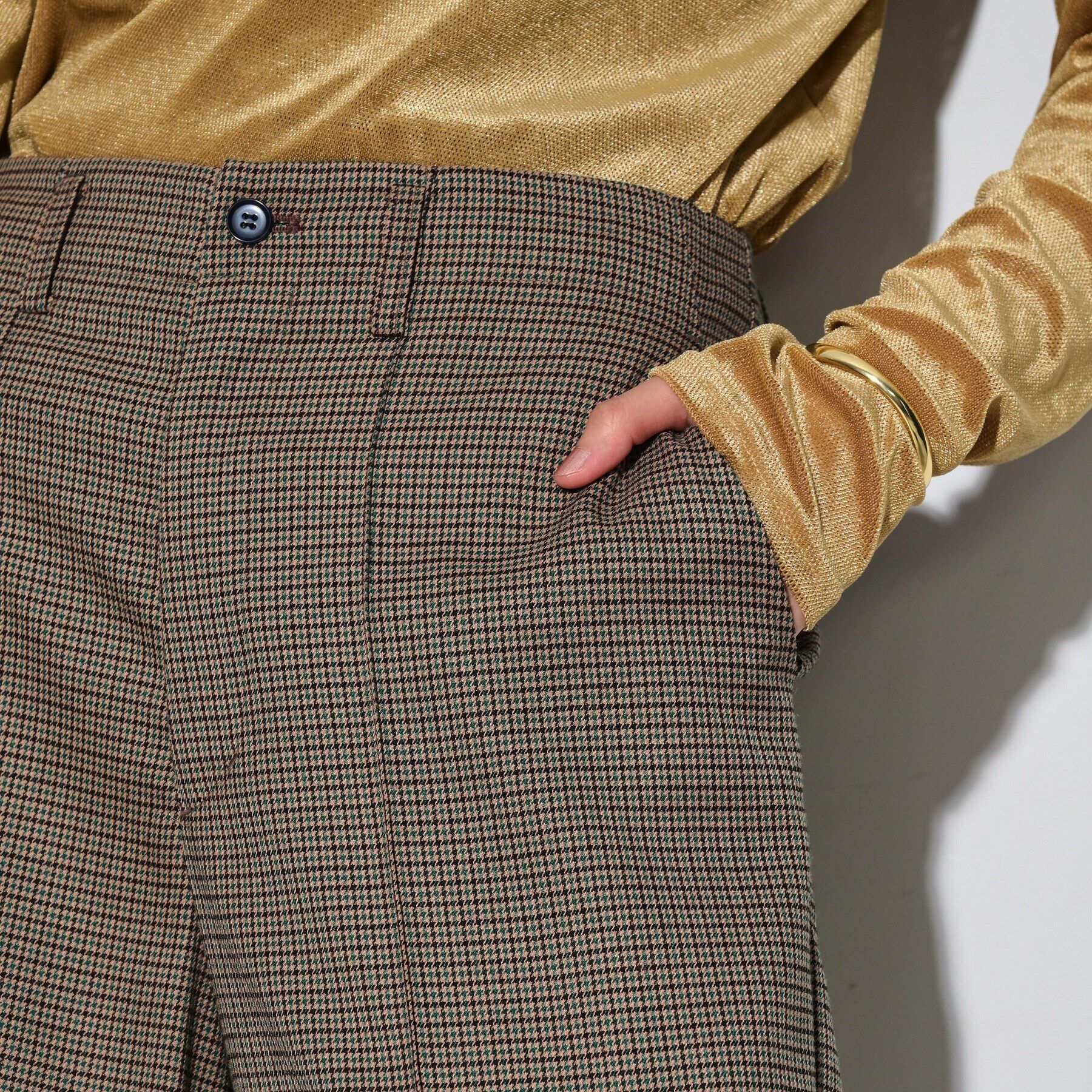 GALLEST「ブロックチェックワイドパンツ」|その他|