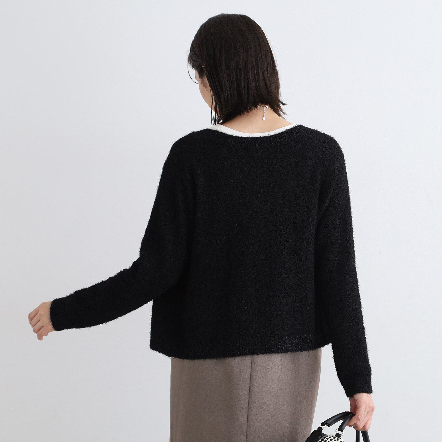 INDIVI「【トレンド】カールラメカーディガンニット」|カーディガン|