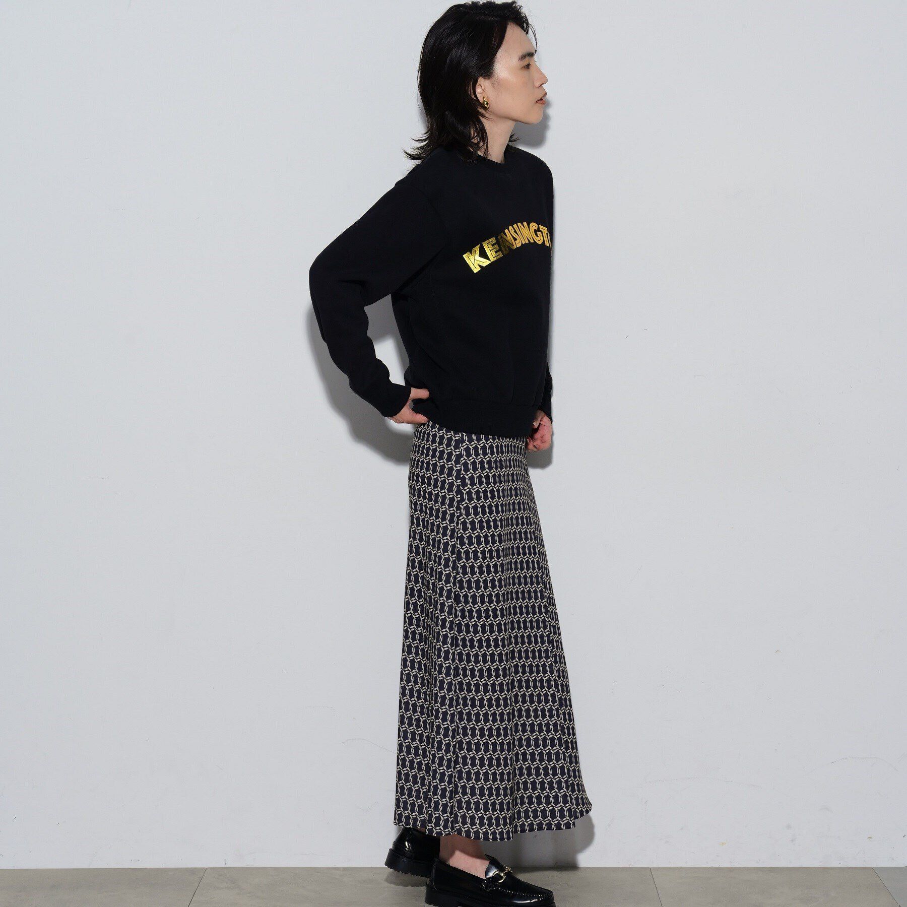 GALLEST「ロゴ裏毛トップス」|パーカー|