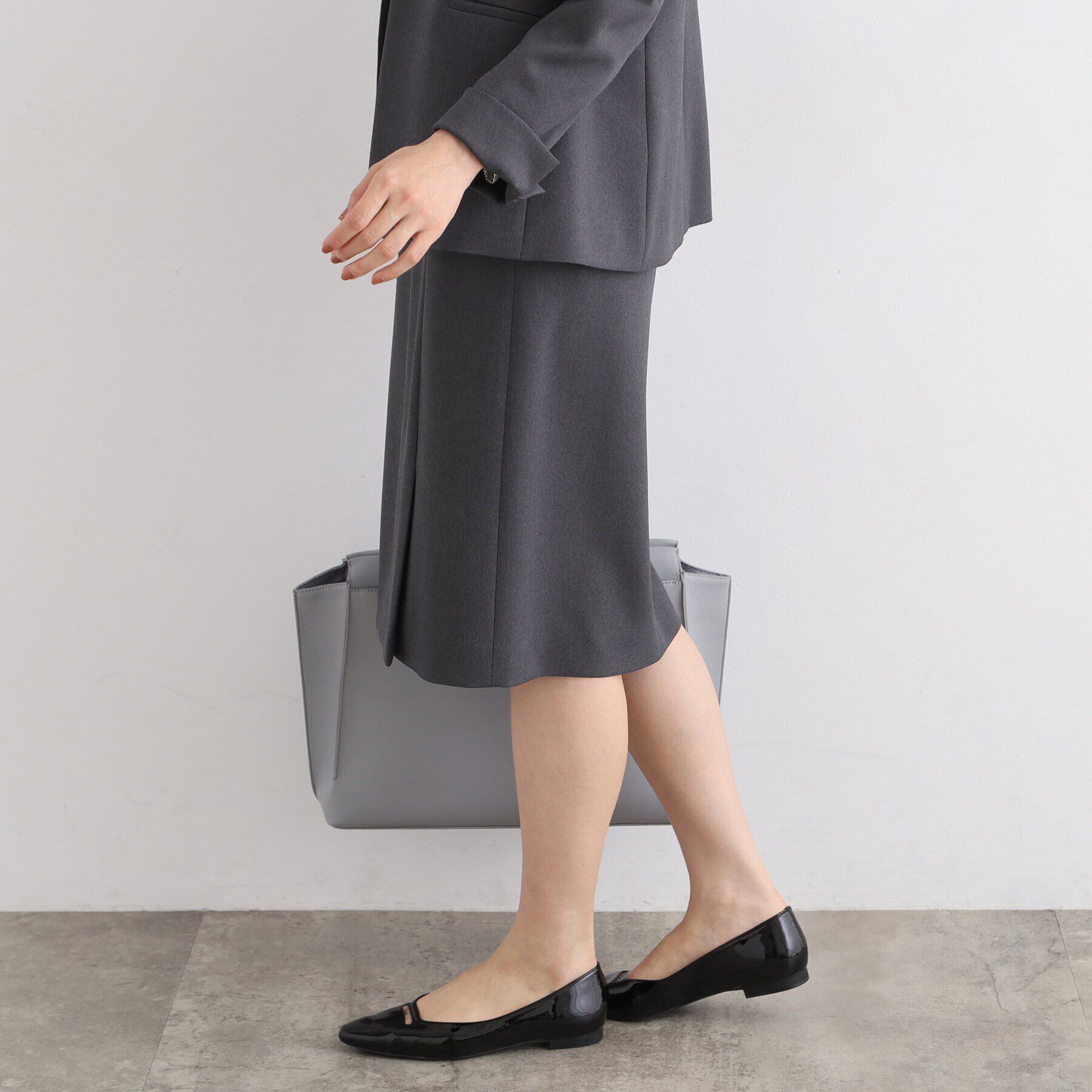 INDIVI「【定番スーツ／洗える／メランジ】ストレートスカート」|スーツ|