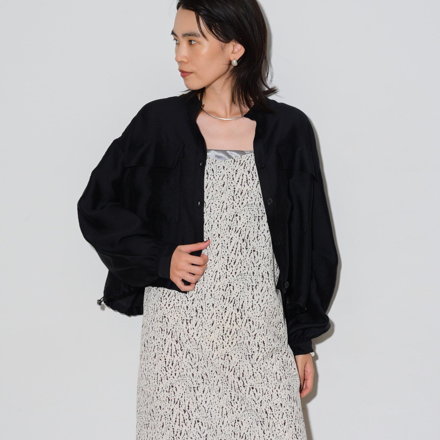 GALLEST「シアーローンブルゾンシャツ」|ブルゾン・スタジャン|