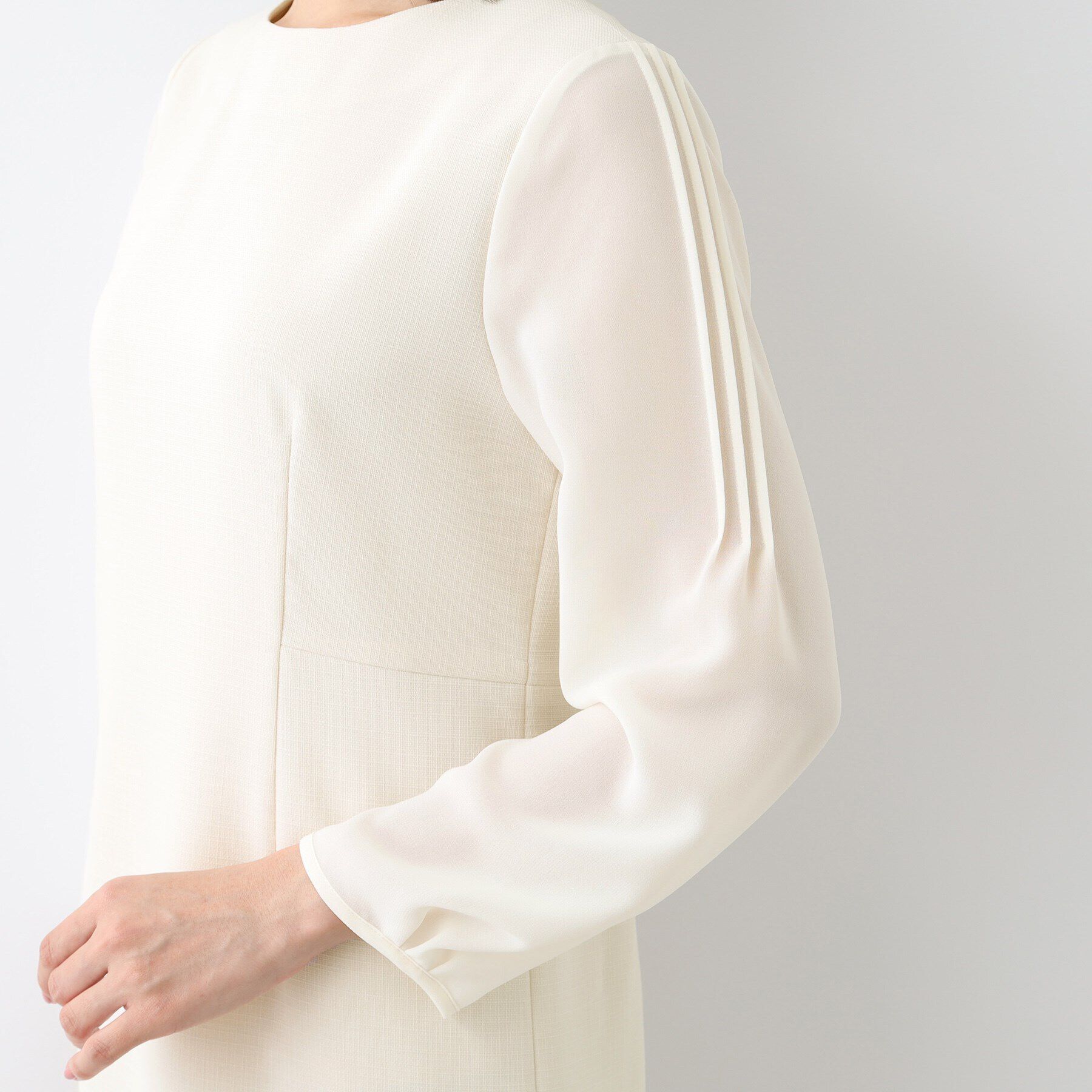 INDIVI「【洗える／スーツ】ストレートラインワンピース」|ワンピース|