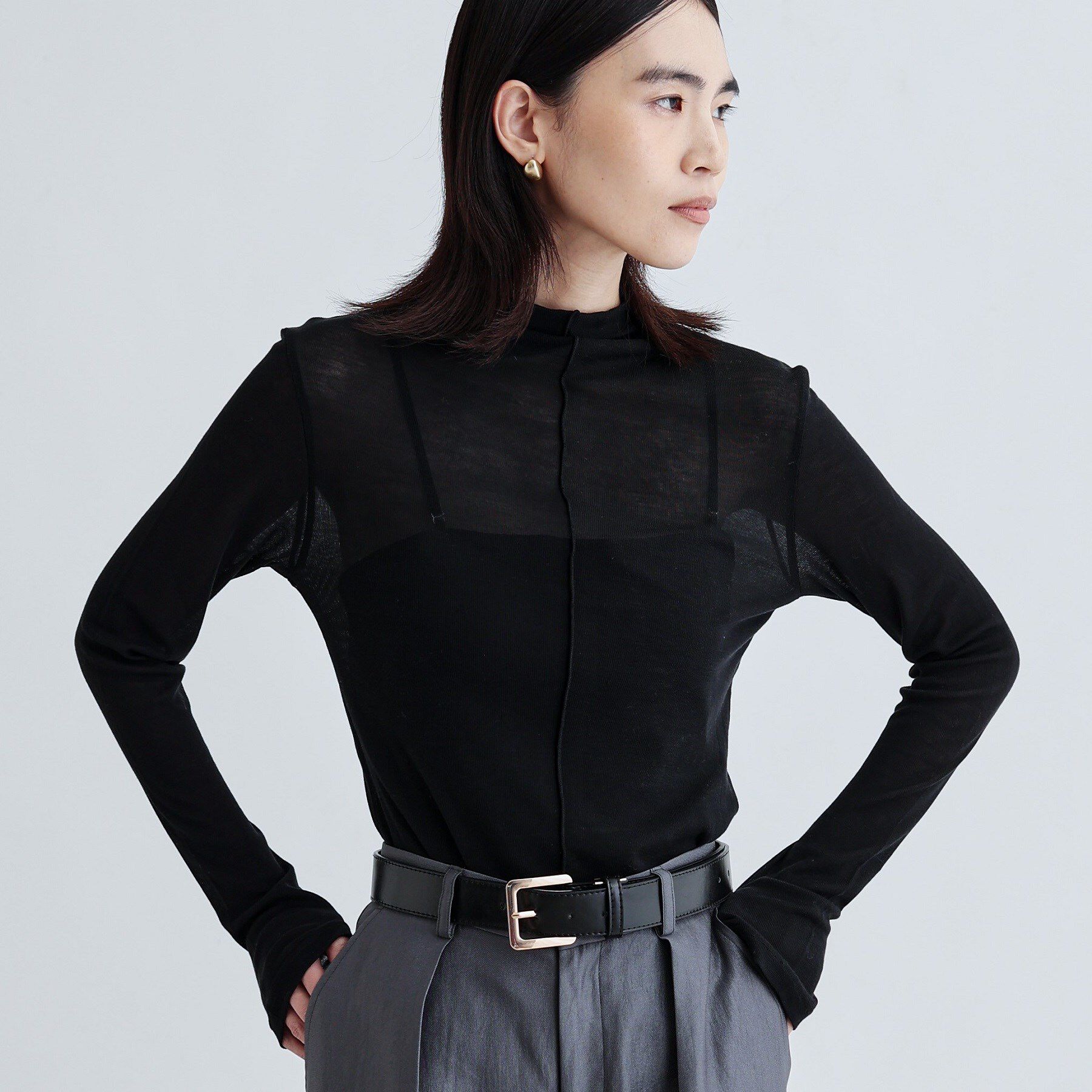 GALLEST「メロウラインシアートップス」|Tシャツ・カットソー|