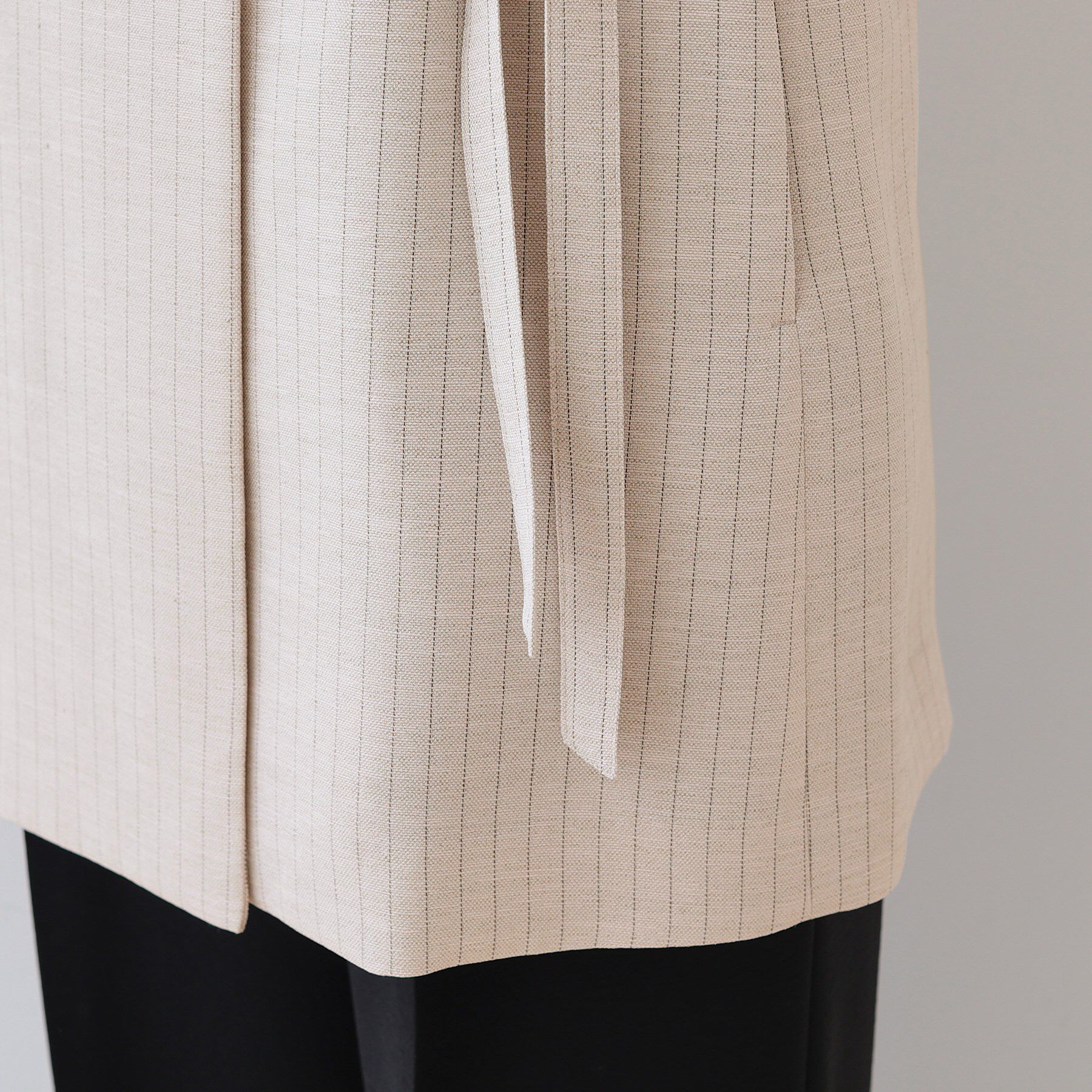 INDIVI「【こなれSETUP】リネンライクジレジャケット」|ベスト・ジレ|