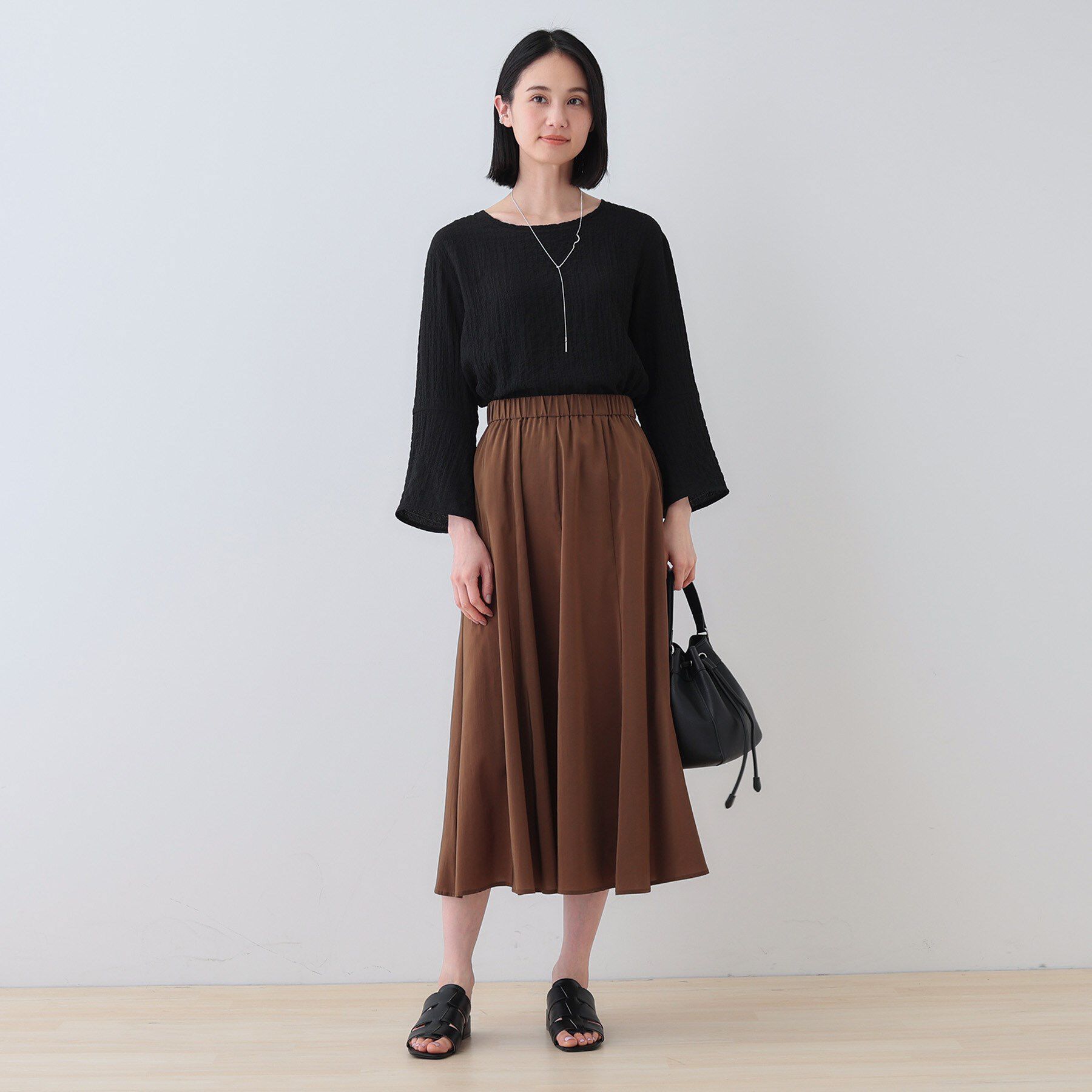 INDIVI「【2点セット／洗える】カセット服 キャミ＆ブラウス セットトップス」|その他|