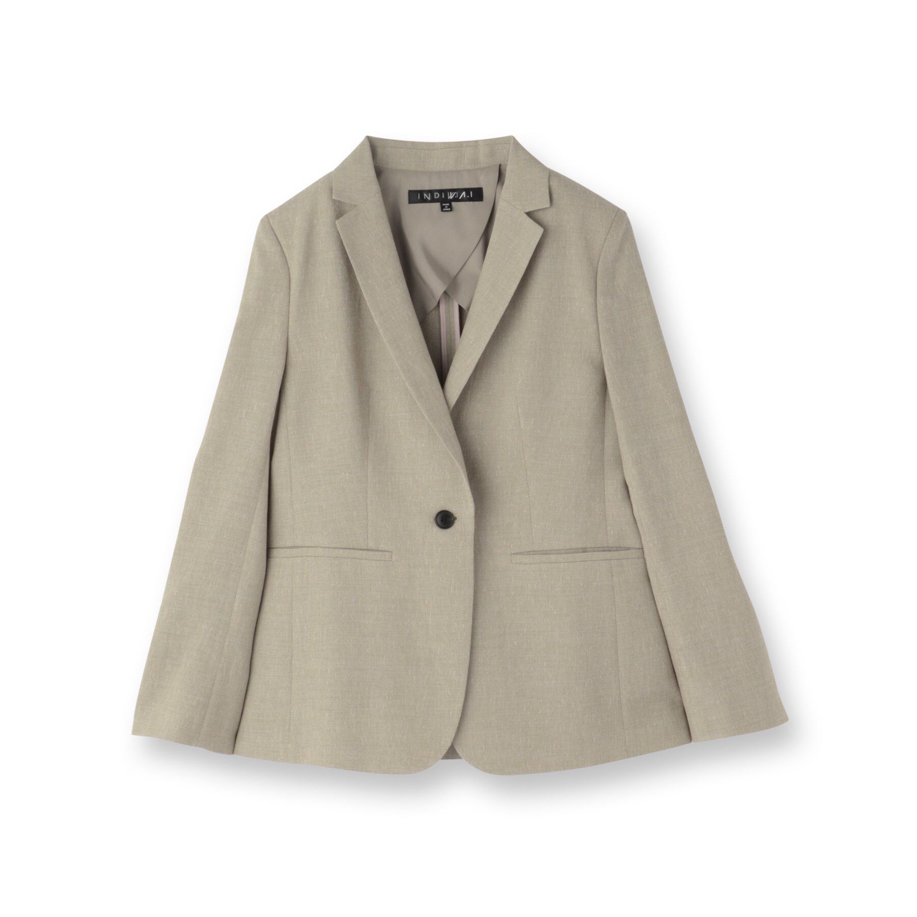 INDIVI「【日本製】リネンライクテーラードジャケット」|テーラードジャケット|